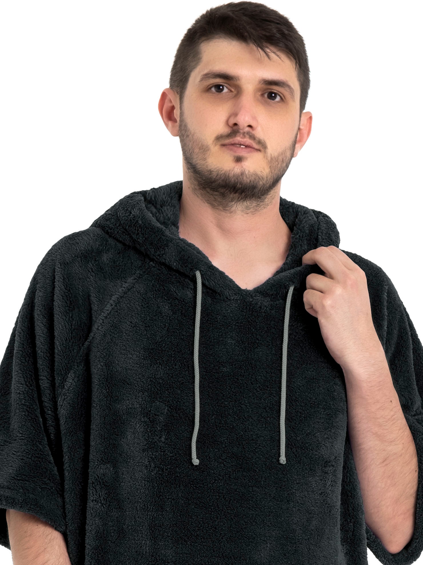 my home Badeponcho »Lillou, Surfponcho ideal für Sauna, Spa & im Urlaub« 1 Stk. weich und kuschelig, plüsch, Fleece, Unisex, für Damen und Herren