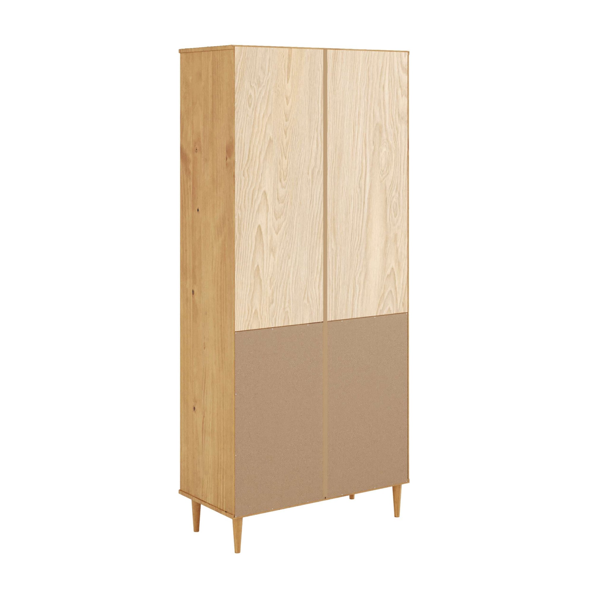 GOODproduct Étagère à livres »Malmedy Front mit gefrästen Rillen« Bibliothèque en pin massif, ouverture par pression, FSC, L: 80 cm