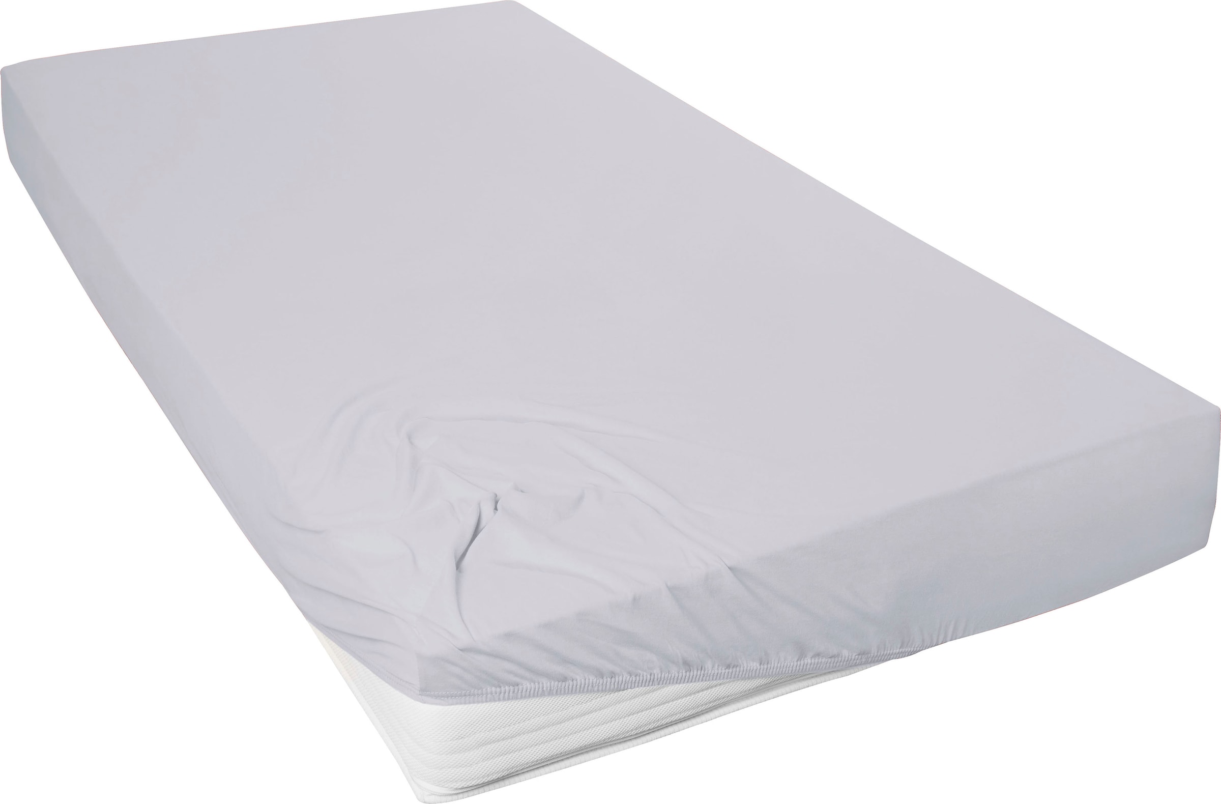 Primera Spannbettlaken »Mako-Feinjersey Spannbetttuch« Geeignet für Standardmatratzen bis 22 cm, 100% Baumwolle