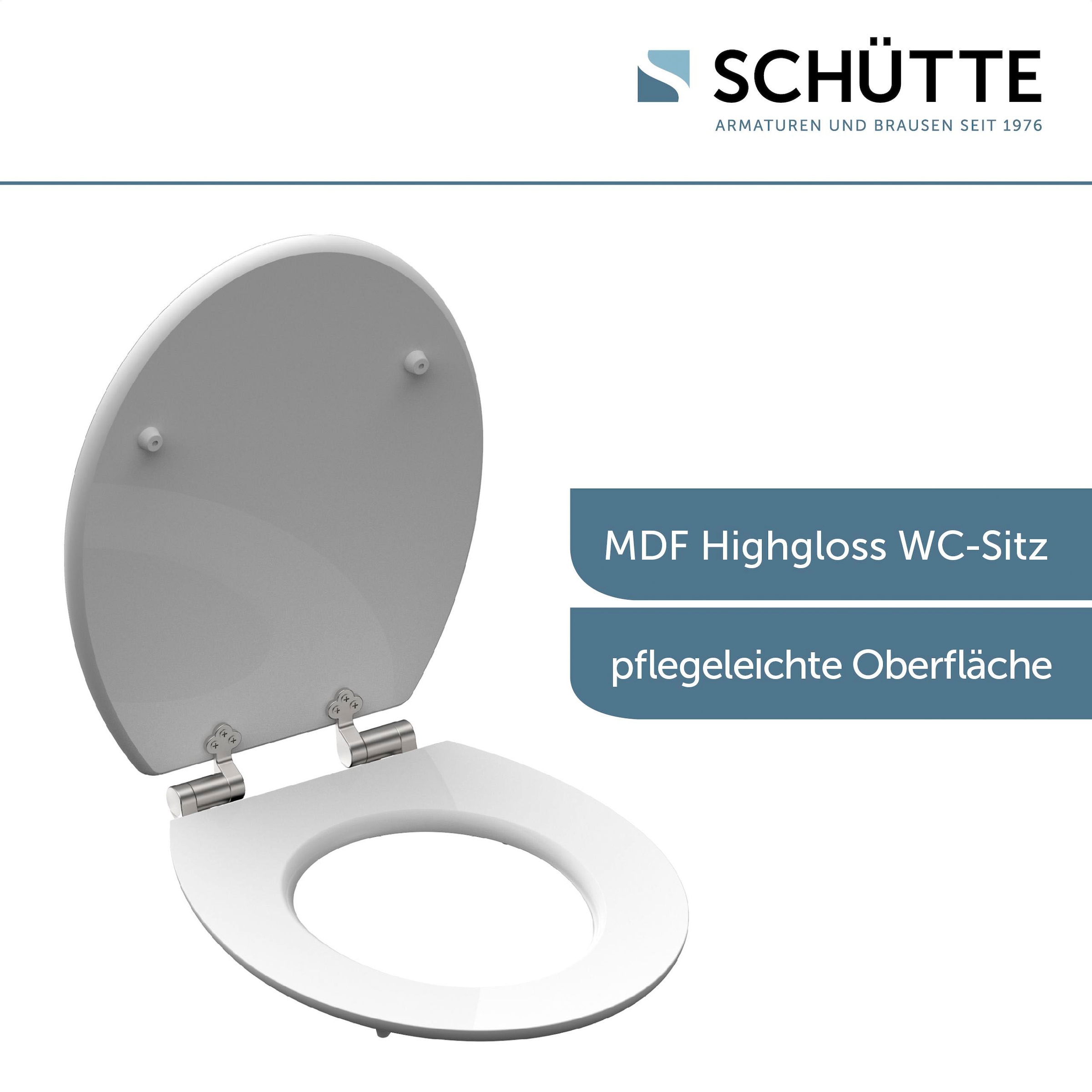 Schütte WC-Sitz »POLAR LIGHTS« bruchsicher und kratzfest, Absenkautomatik, Standardmass