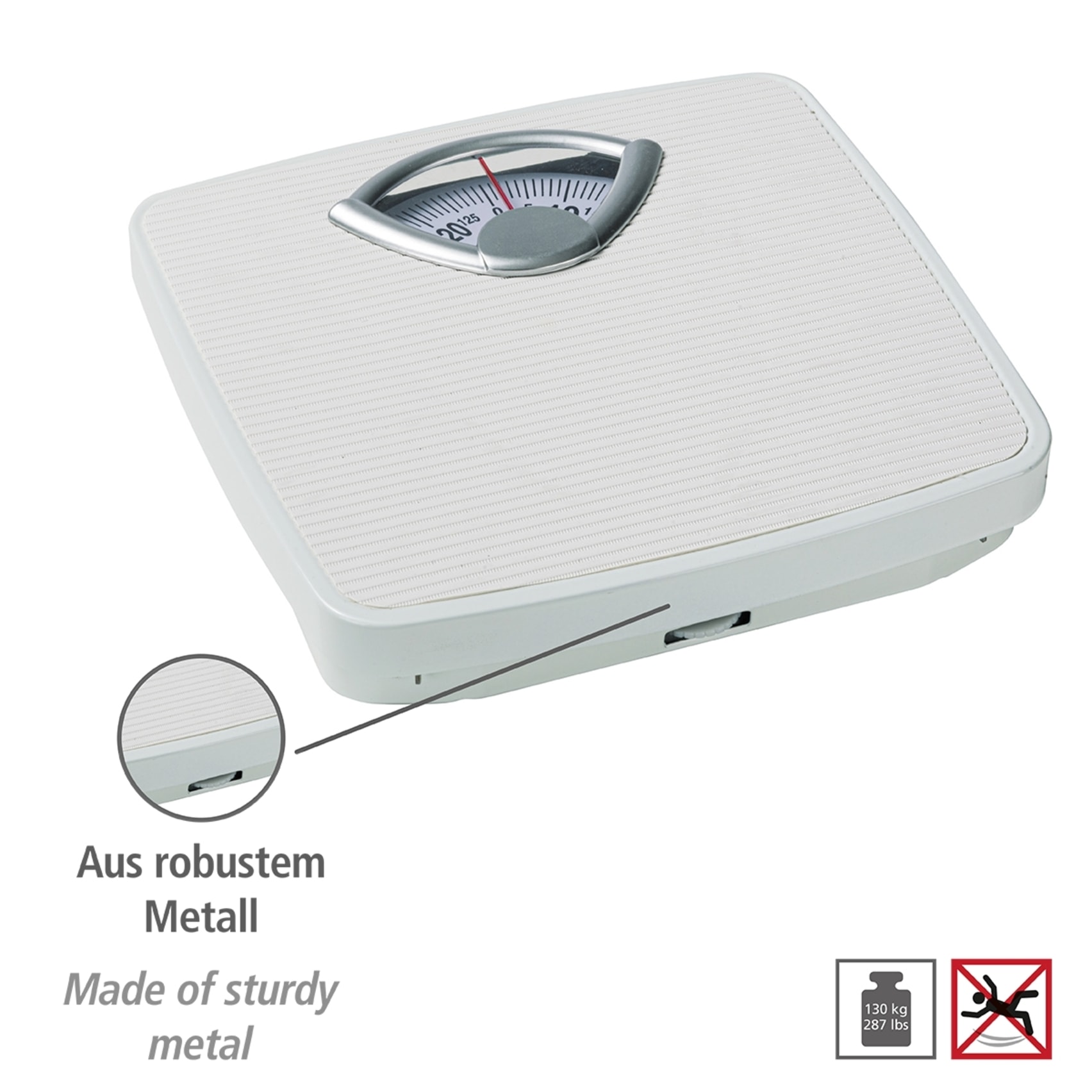 WENKO Pèse-personne pèse-personne analogique jusqu’à 130 kg