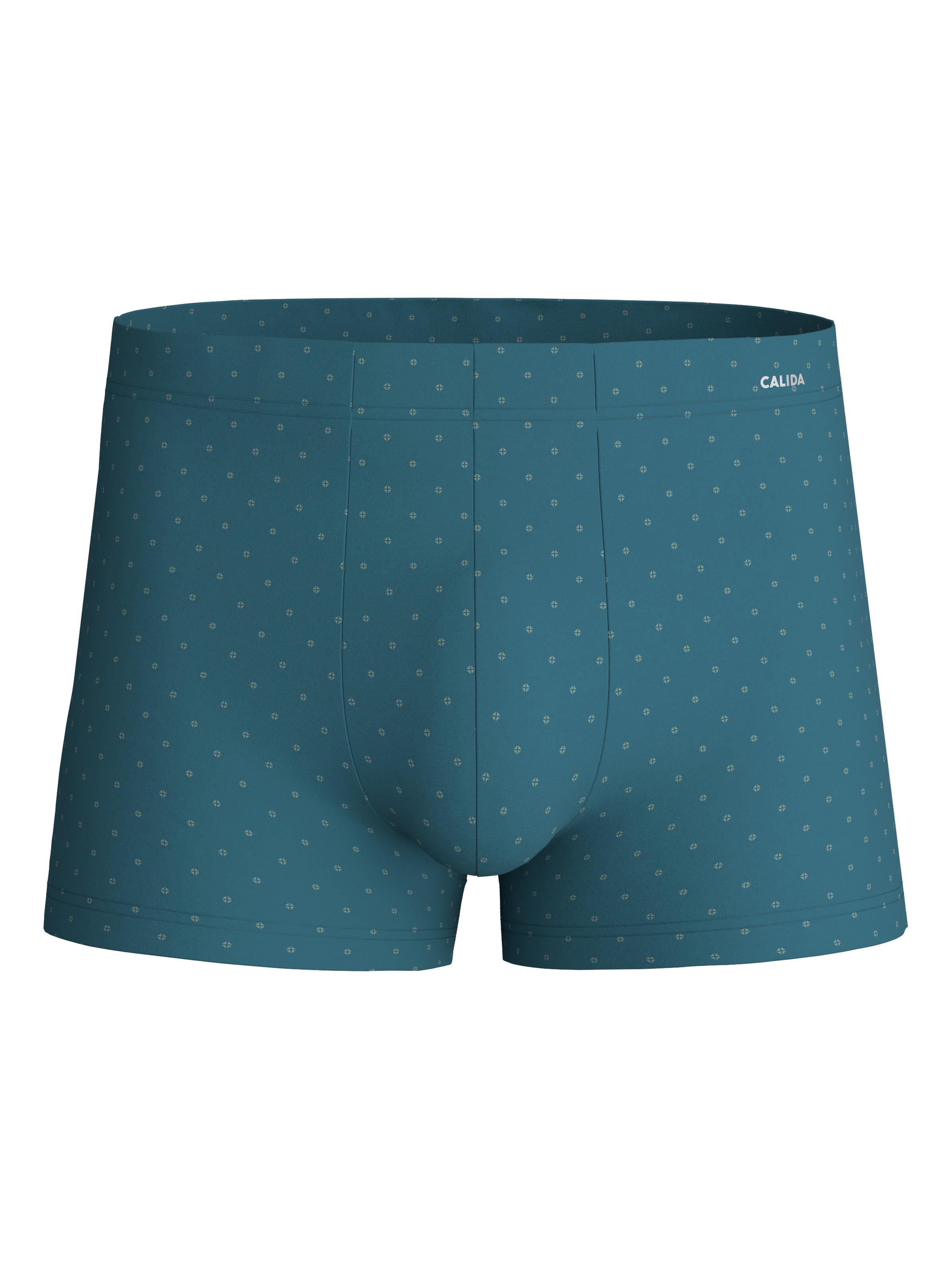 CALIDA Boxershorts »Cotton Code Design« breiter Bund, gemustert, eng, bequem, mit Logodruck, Baumwollmix