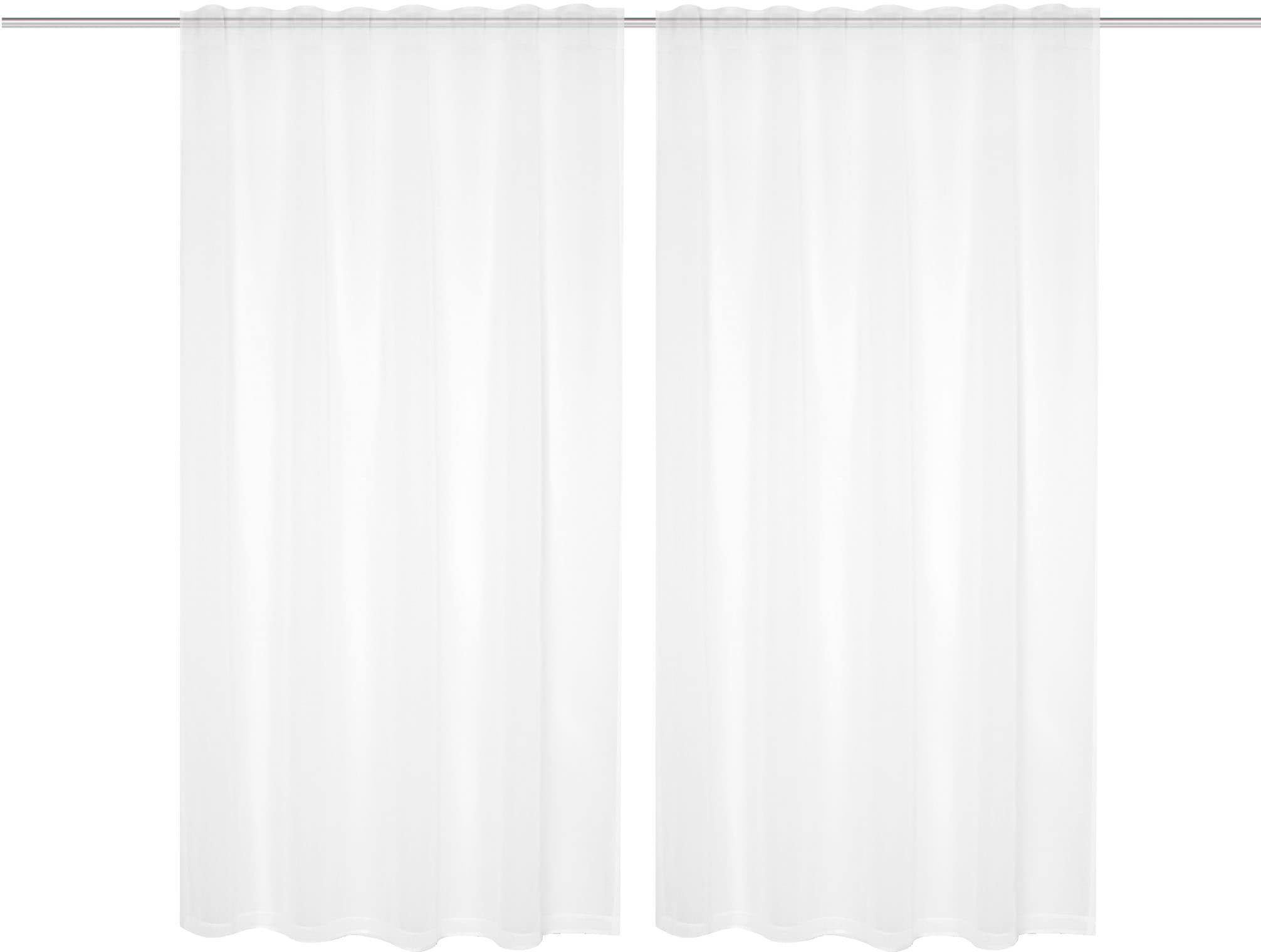 HOME WOHNIDEEN Rideau »DOLLY« Bande multifonctionnelle 2 cuis tlg. transparent