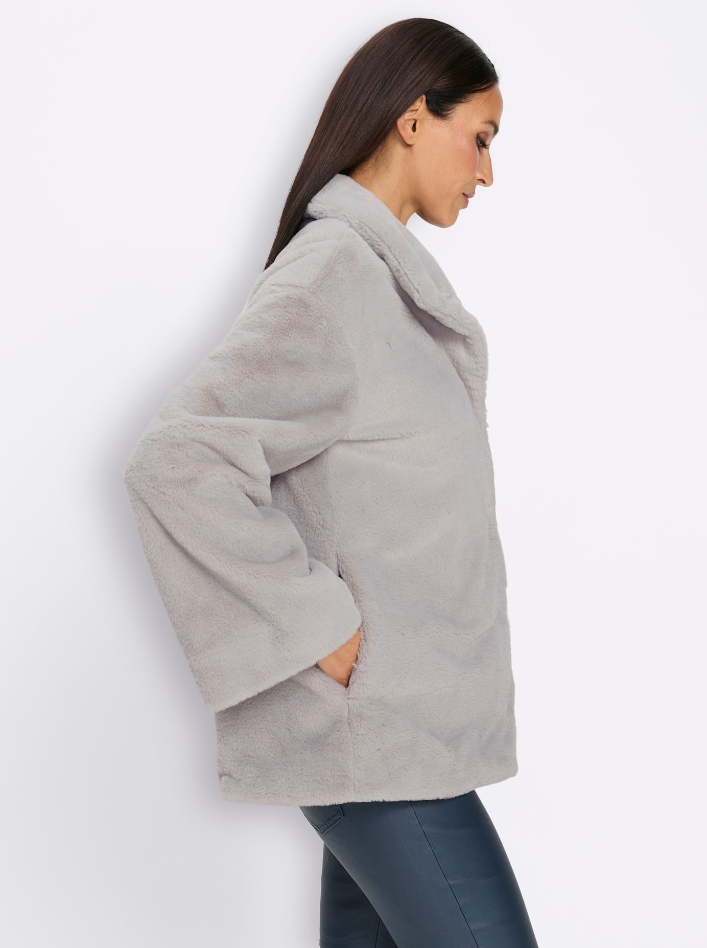 heine Fellimitatjacke ohne Kapuze