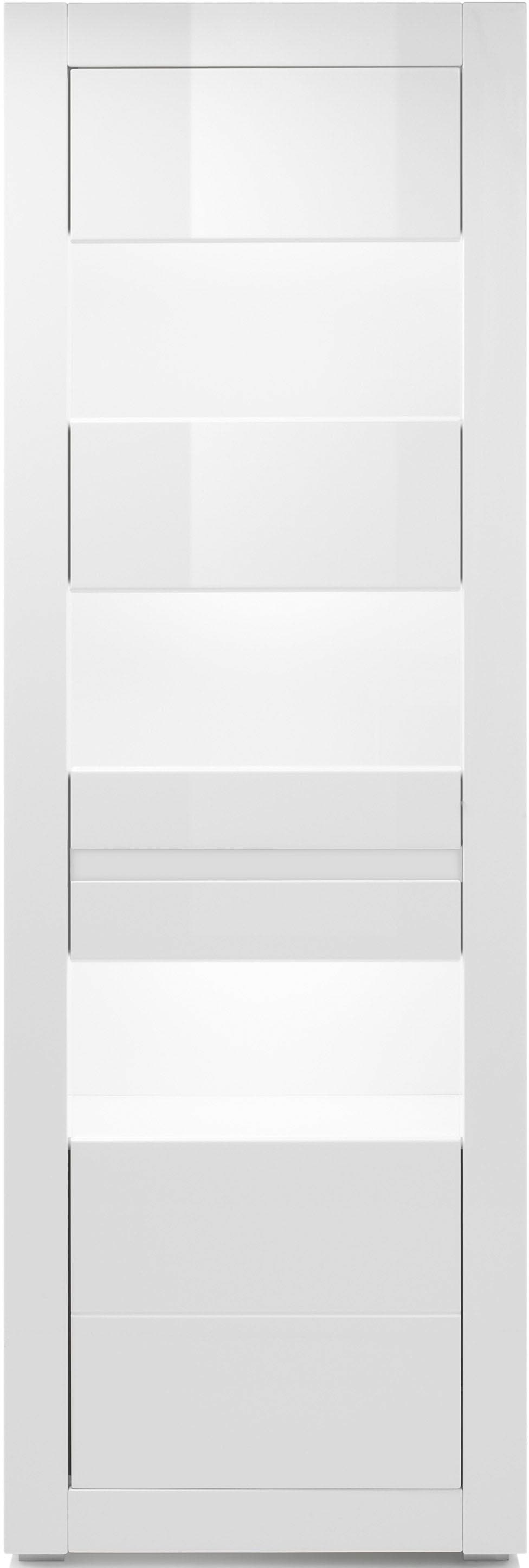 Home affaire Vitrines »Carat« Höhe 198 cm, zwei Leisten angeliefert, 1 x grau, 1 x weiss