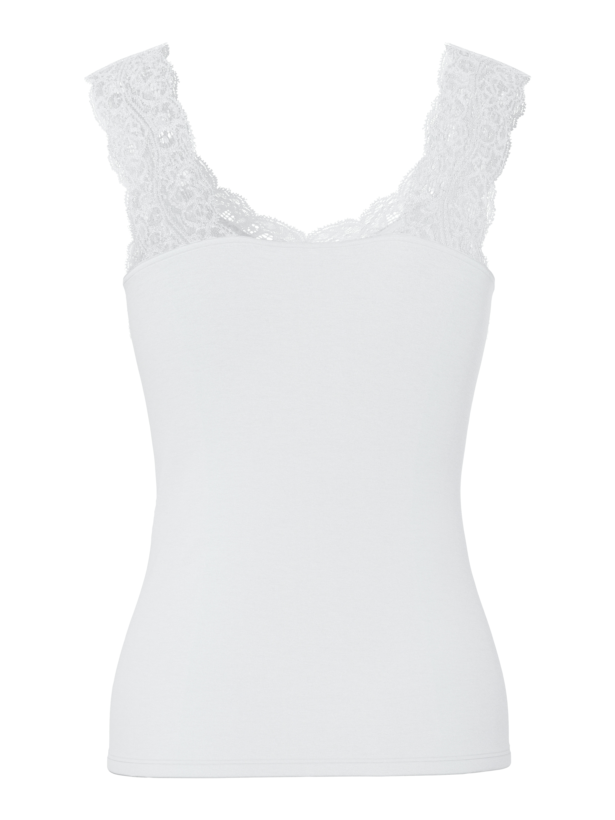 pieces Top en dentelle »PCBARBERA« Mélange de viscose, détails en dentelle