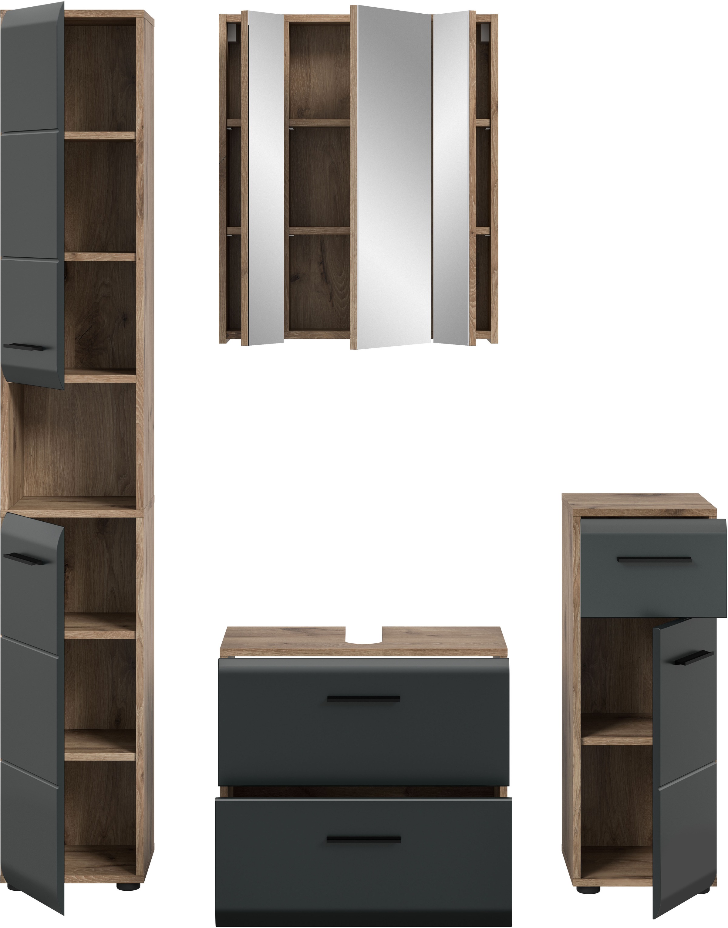 welltime Badezimmer-Set Set, 4 Stk. tlg.