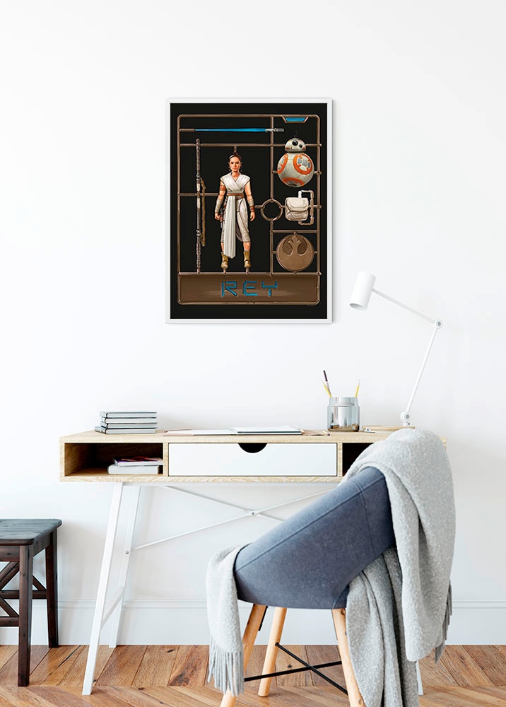 Komar Image »Star Wars Toy Rey« 1 cuis tlg. Wandbild zur Dekoration im Kinderzimmer - ohne Rahmen