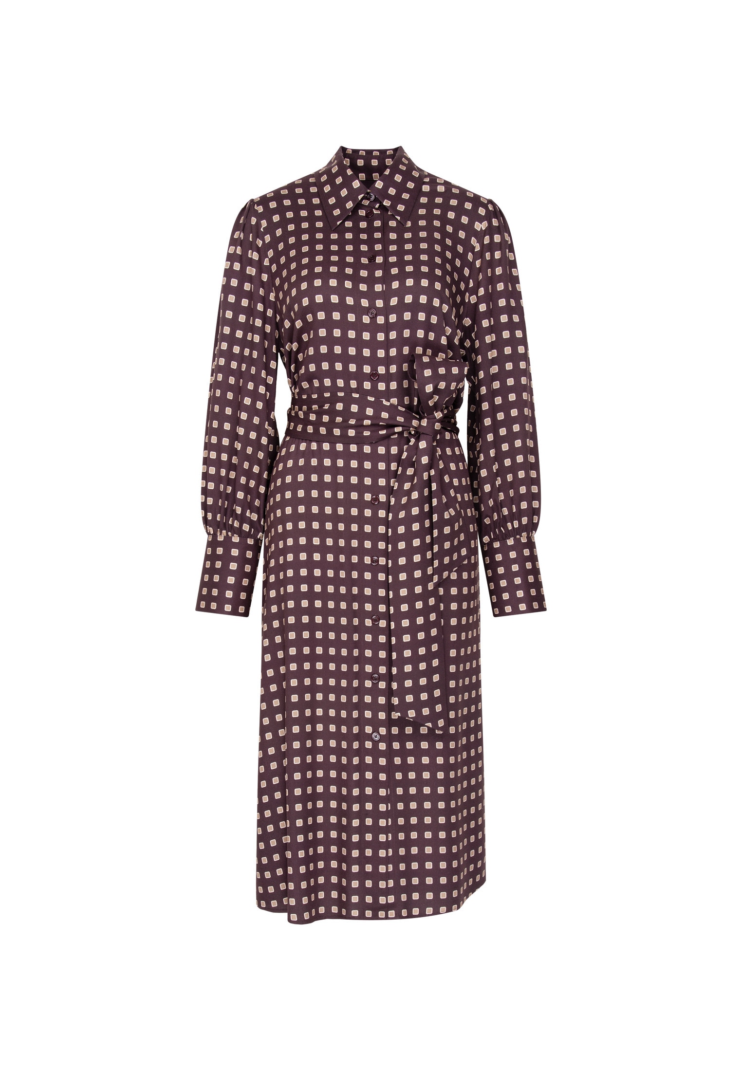 seidensticker Sommerkleid 1/1 Kragen Geometrische Muster