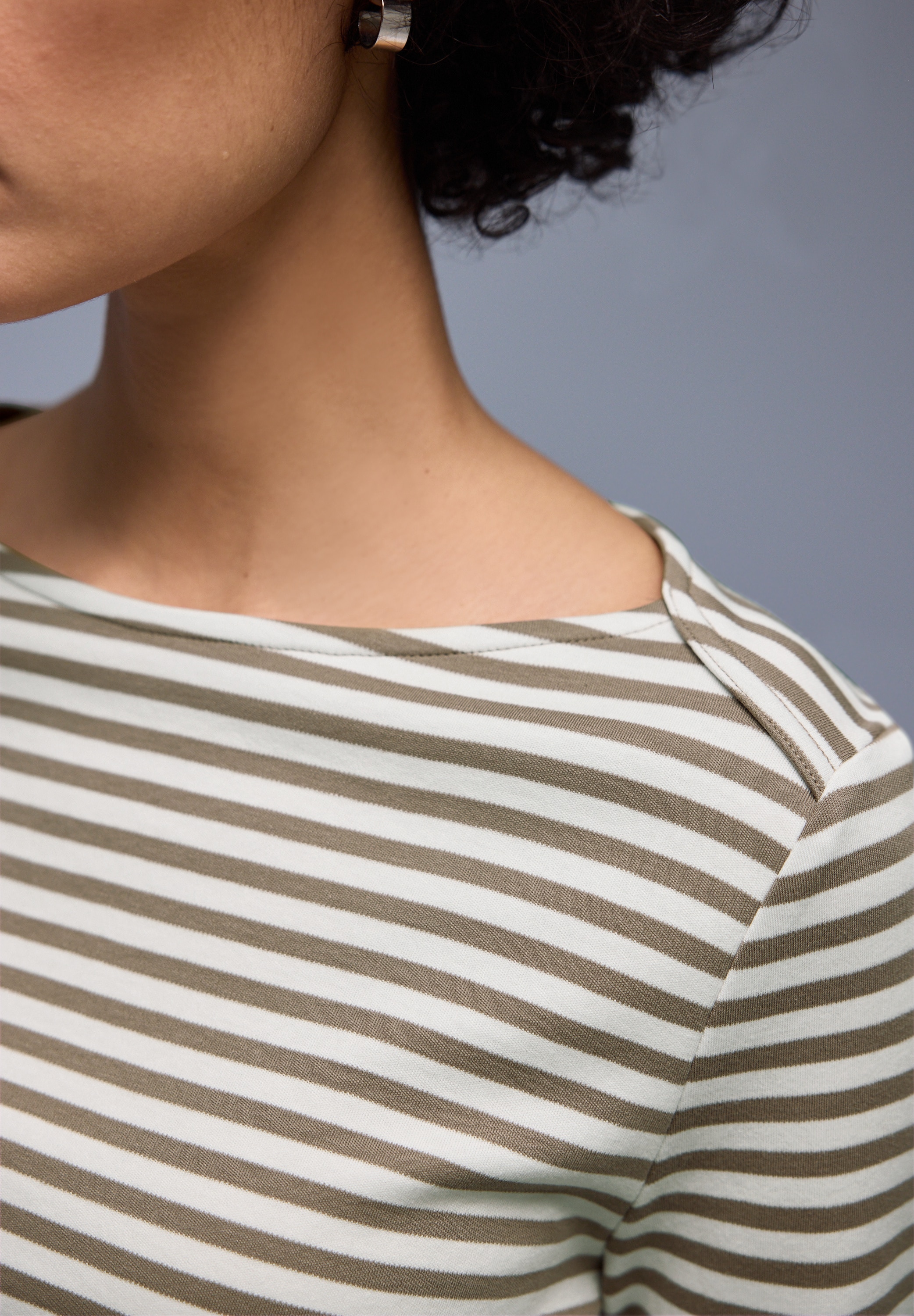 STREET ONE T-shirt à manches longues in Streifen-Optik