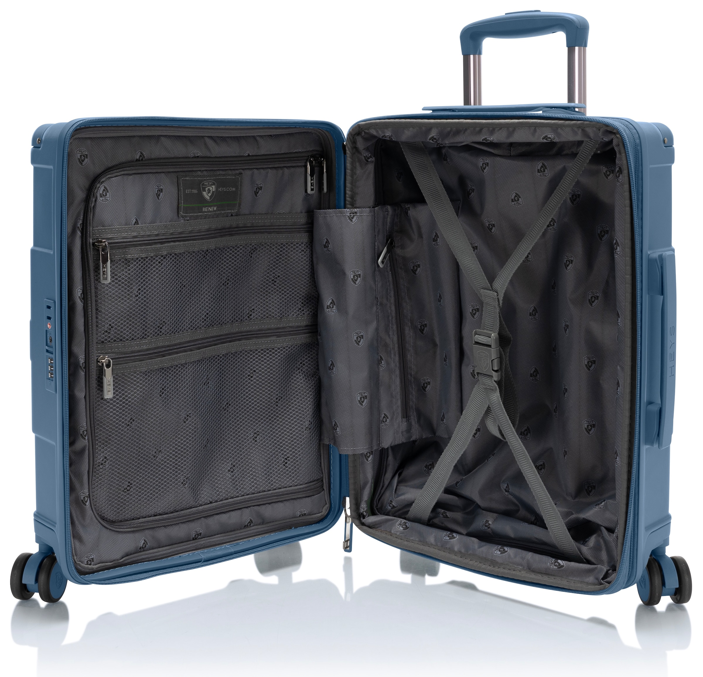 Heys Hartschalen-Trolley »ReNew, verschiedene Grössen und Farben« 47 l 4 Rollen herausnehmbares Innenfutter Volumenerweiterung 5 Jahre Garantie