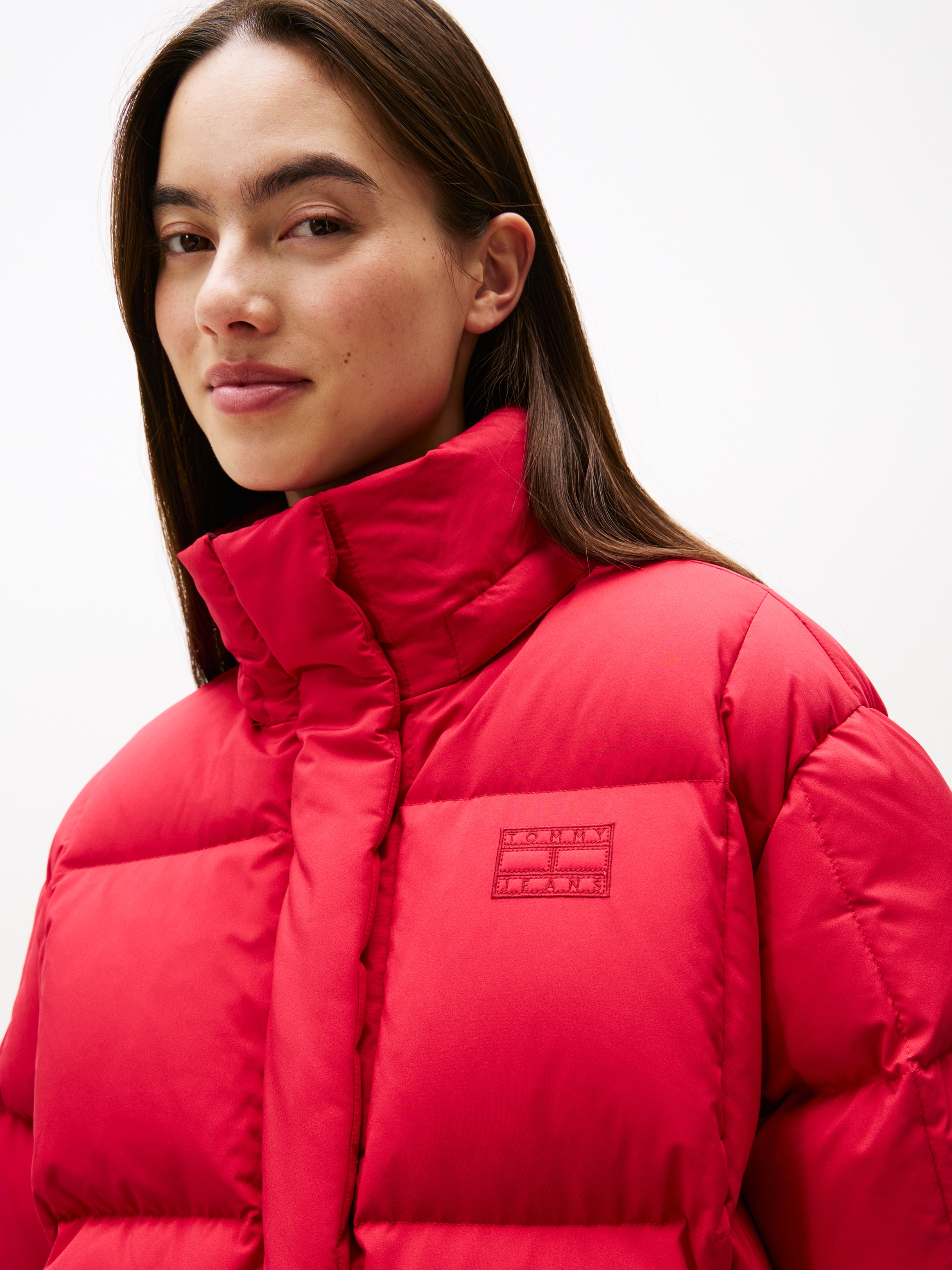 Tommy Jeans Steppjacke »TJW ALASKA GRID DOWN JACKET EXT« mit Kapuze