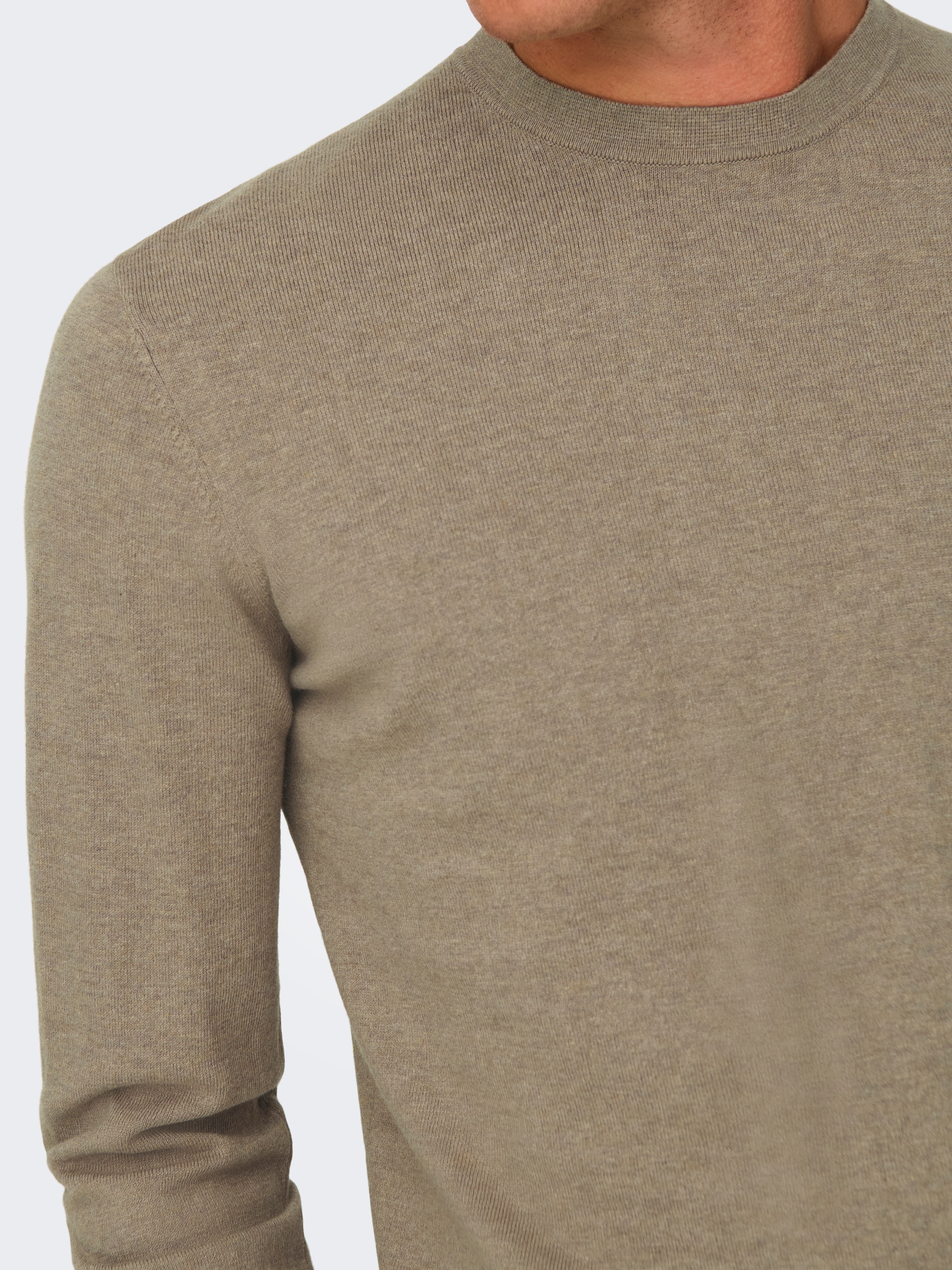 ONLY & SONS Pull en tricot »ONSLOUI REG 12 MEL CREW KNIT NOOS«