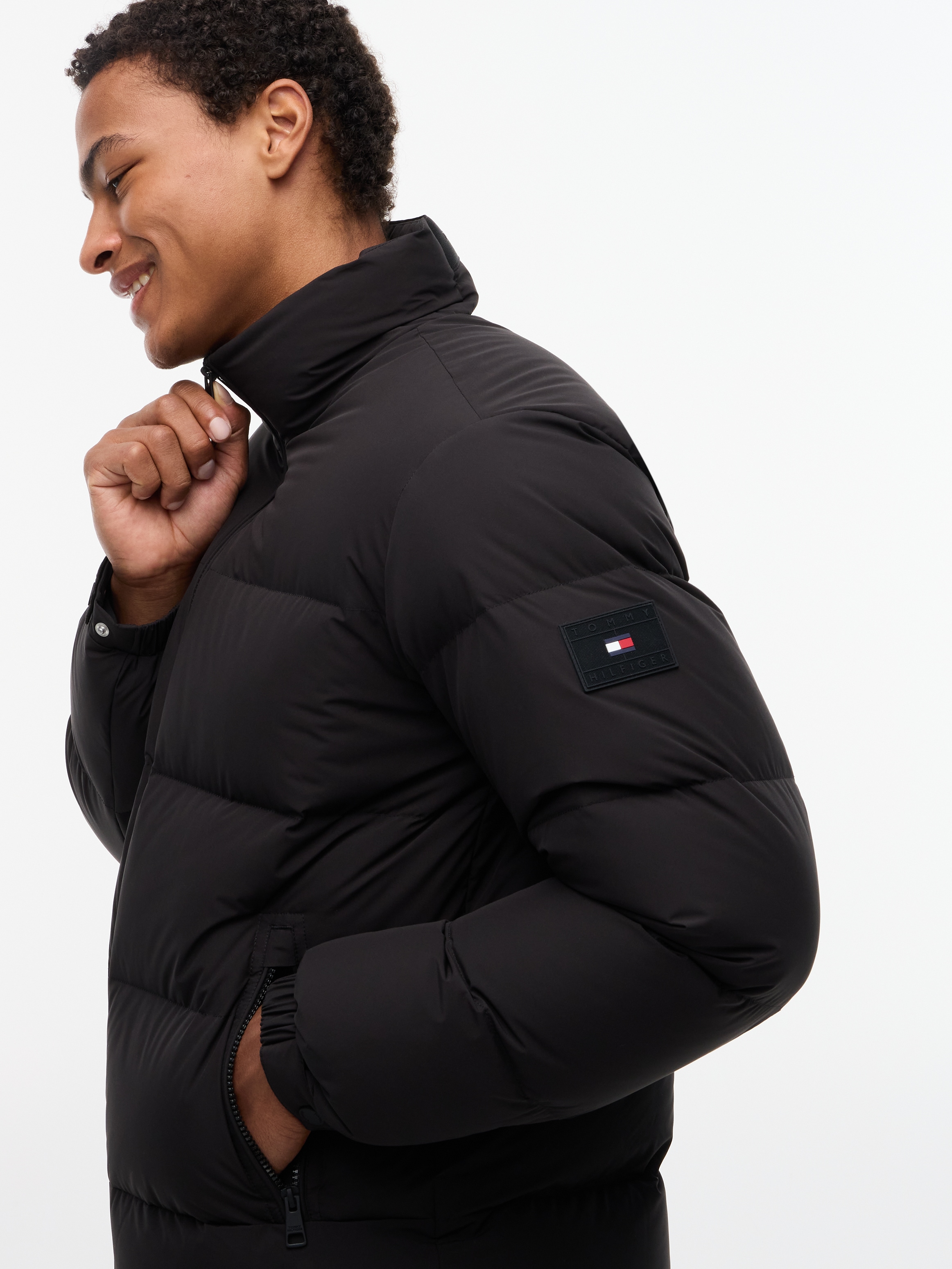 Tommy Hilfiger Doudoune »DOWN STAND PUFFER« veste d'hiver, rembourrage en duvet doux