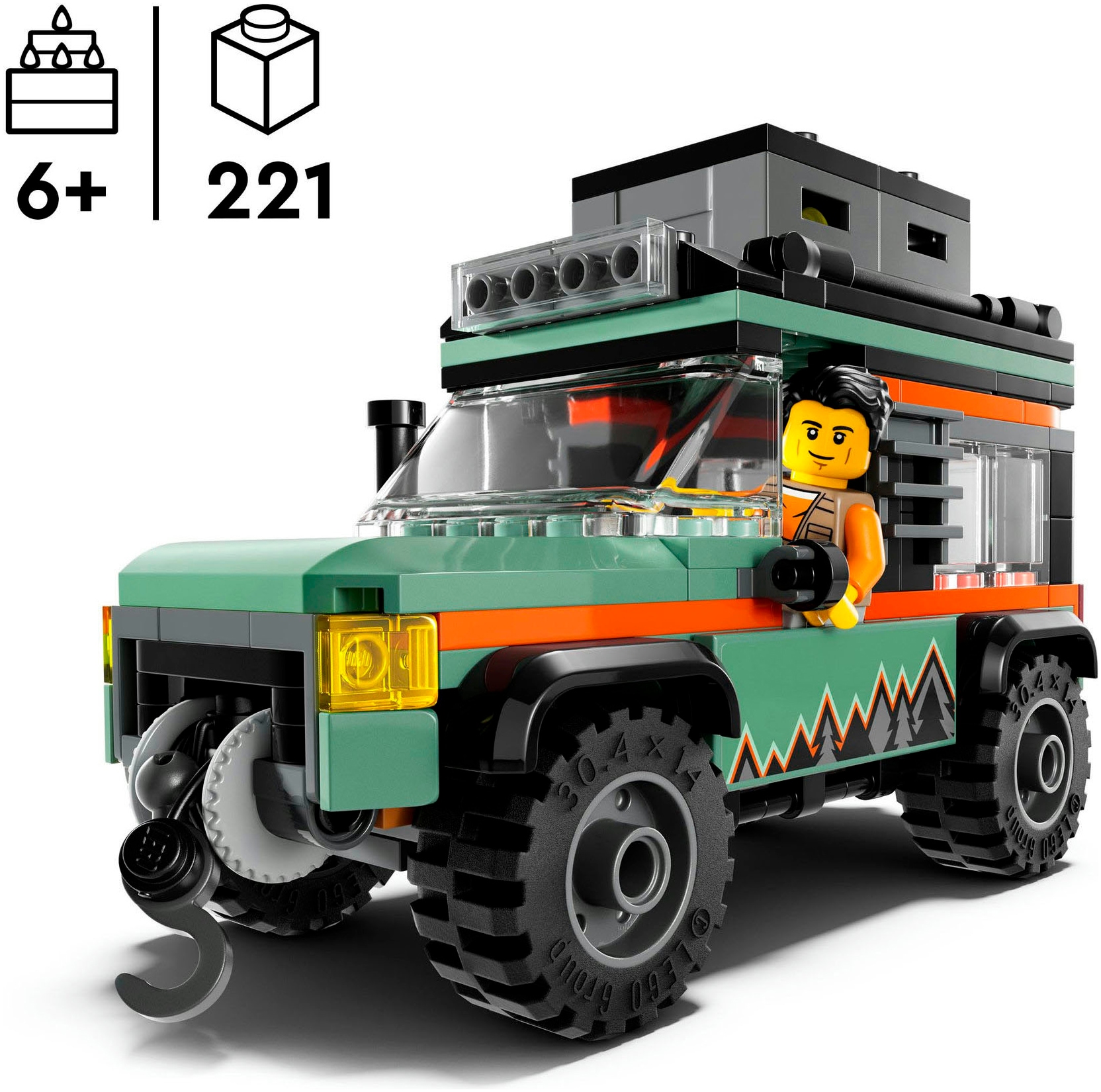 LEGO® Pions de construction »Offroad Geländewagen (60447), LEGO City« Made in Europe