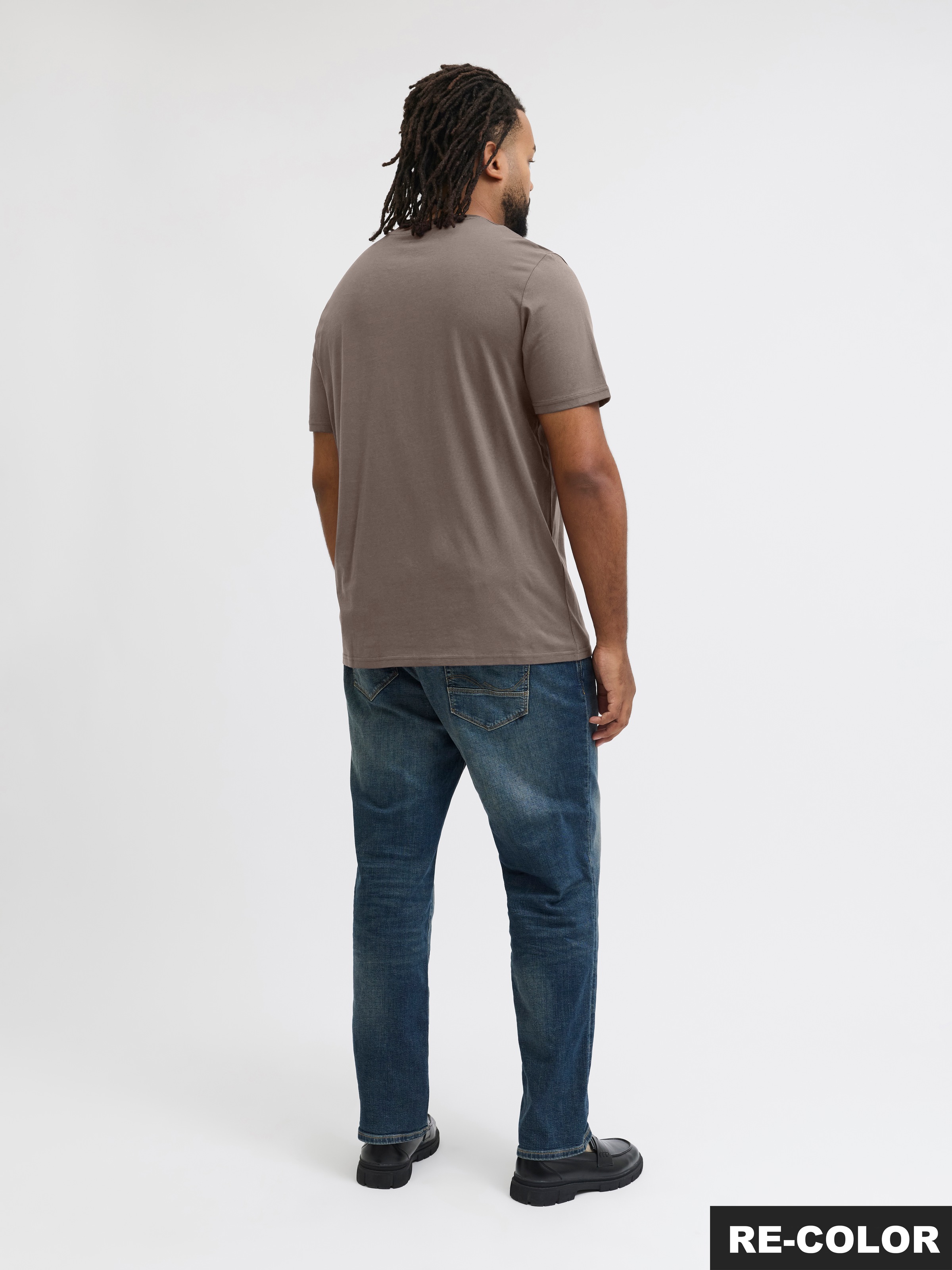 Jack & Jones PlusSize Shirt à col rond »JJESTAR JJ TEE SS NOOS PLS« Baumwolle, regular fit