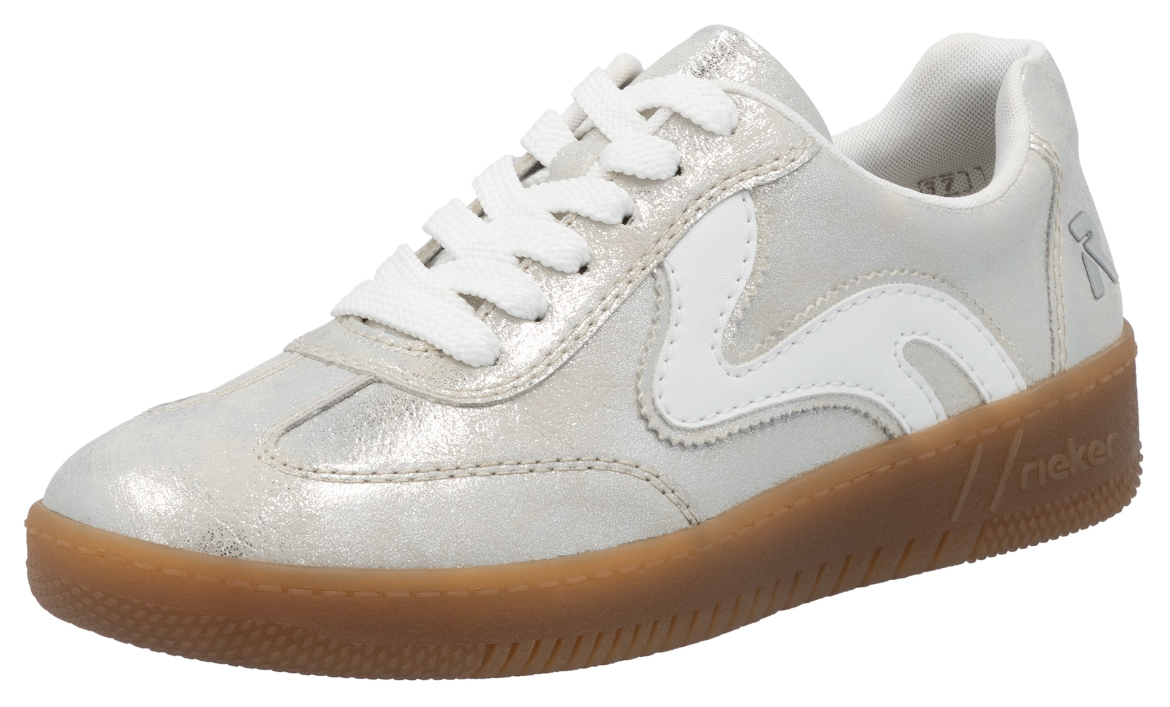 RIEKER Sport Plateausneaker  , Freizeitschuh, Halbschuh, Schnürschuh in veganer Verarbeitung