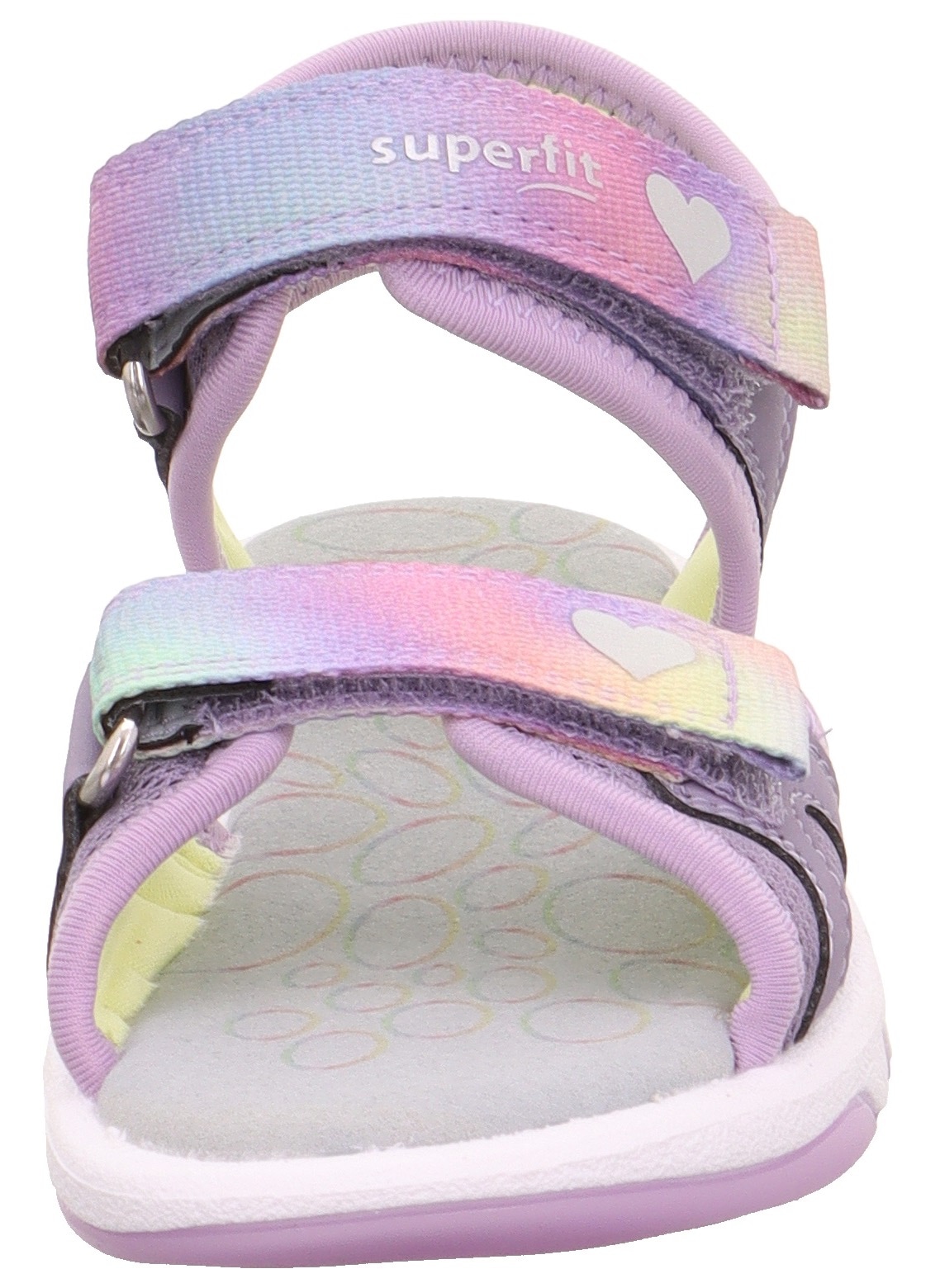 Superfit Sandale »PEBBLES WMS: mittel«  Sandalette mit süssem Motiv, Grössenschablone zum Download