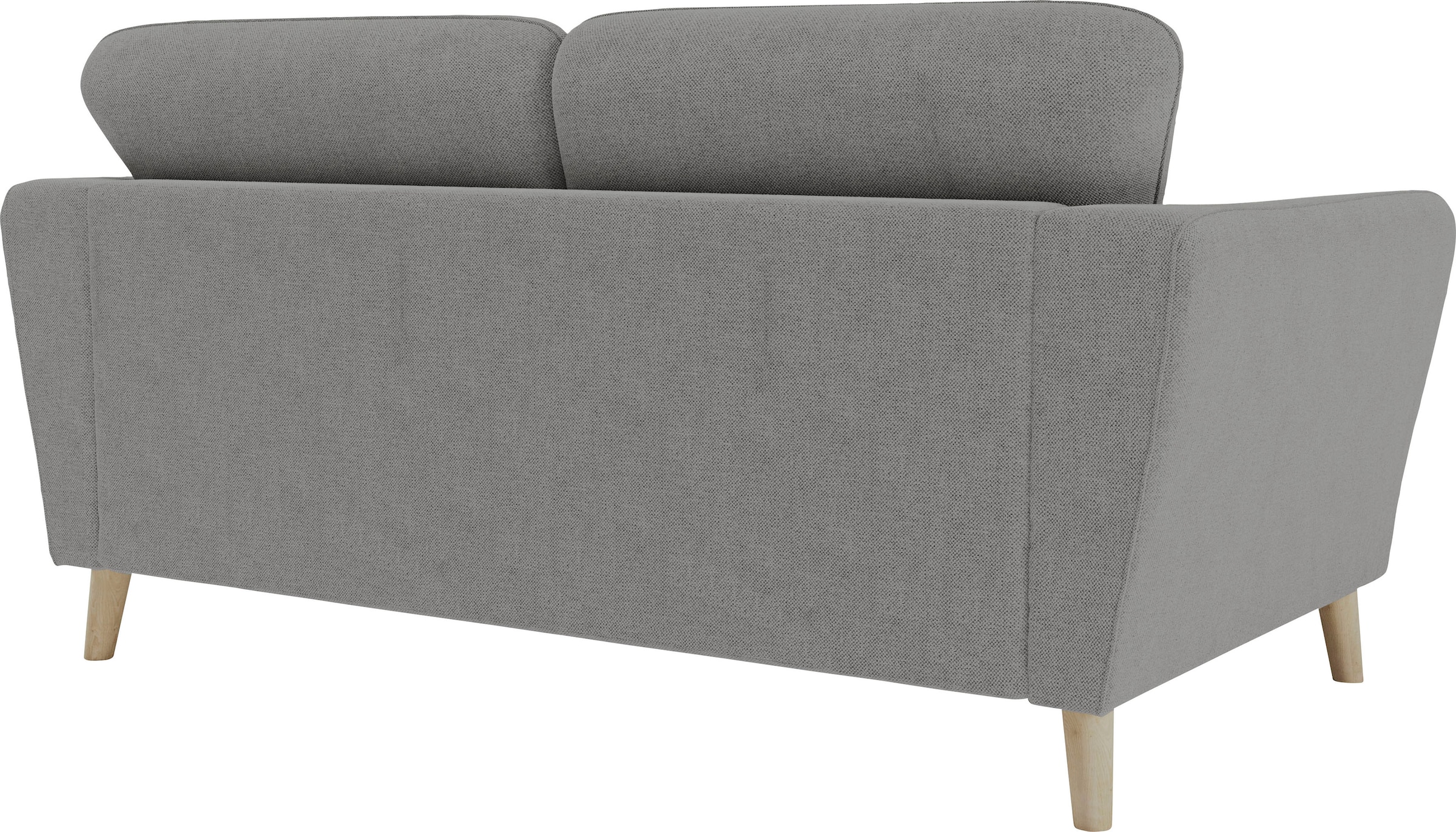 Home affaire 2-Sitzer »MARSEILLE Kompaktsofa 170 cm, Cord, Flachgewebe, Struktur, Webstoff« Massivholzbeine Eiche, Landhausstil, Wellenunterfederung