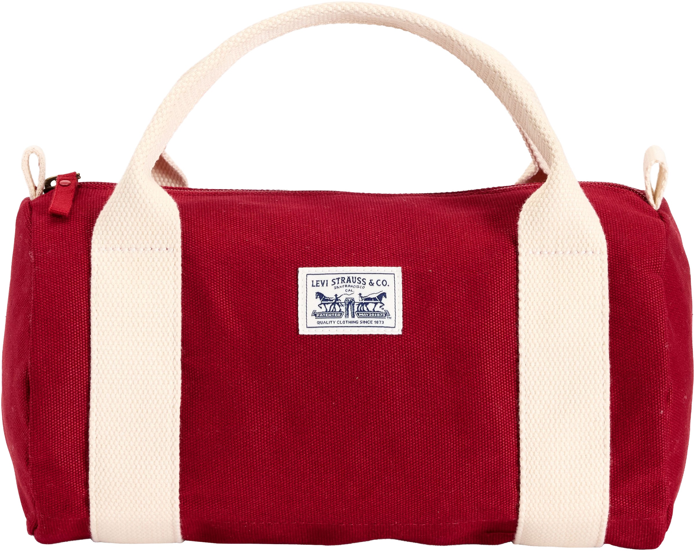 Levi's® Sac à main »HARLEY SMALL BARREL« Canvas-Tasche mit Kontrast-Details und Logo-Badge