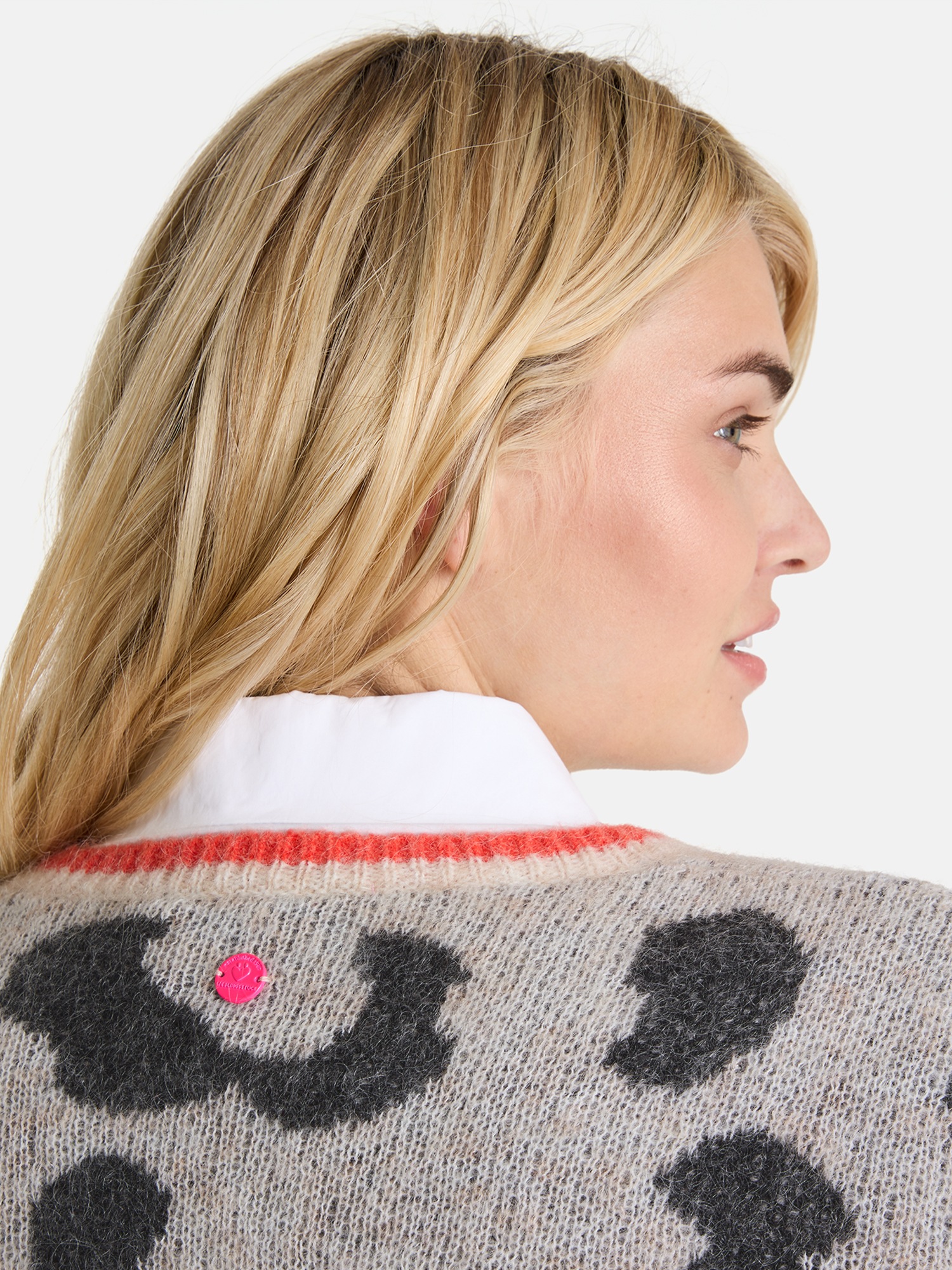 Lieblingsstück Strickjacke »AnninaL« mit Animalprint