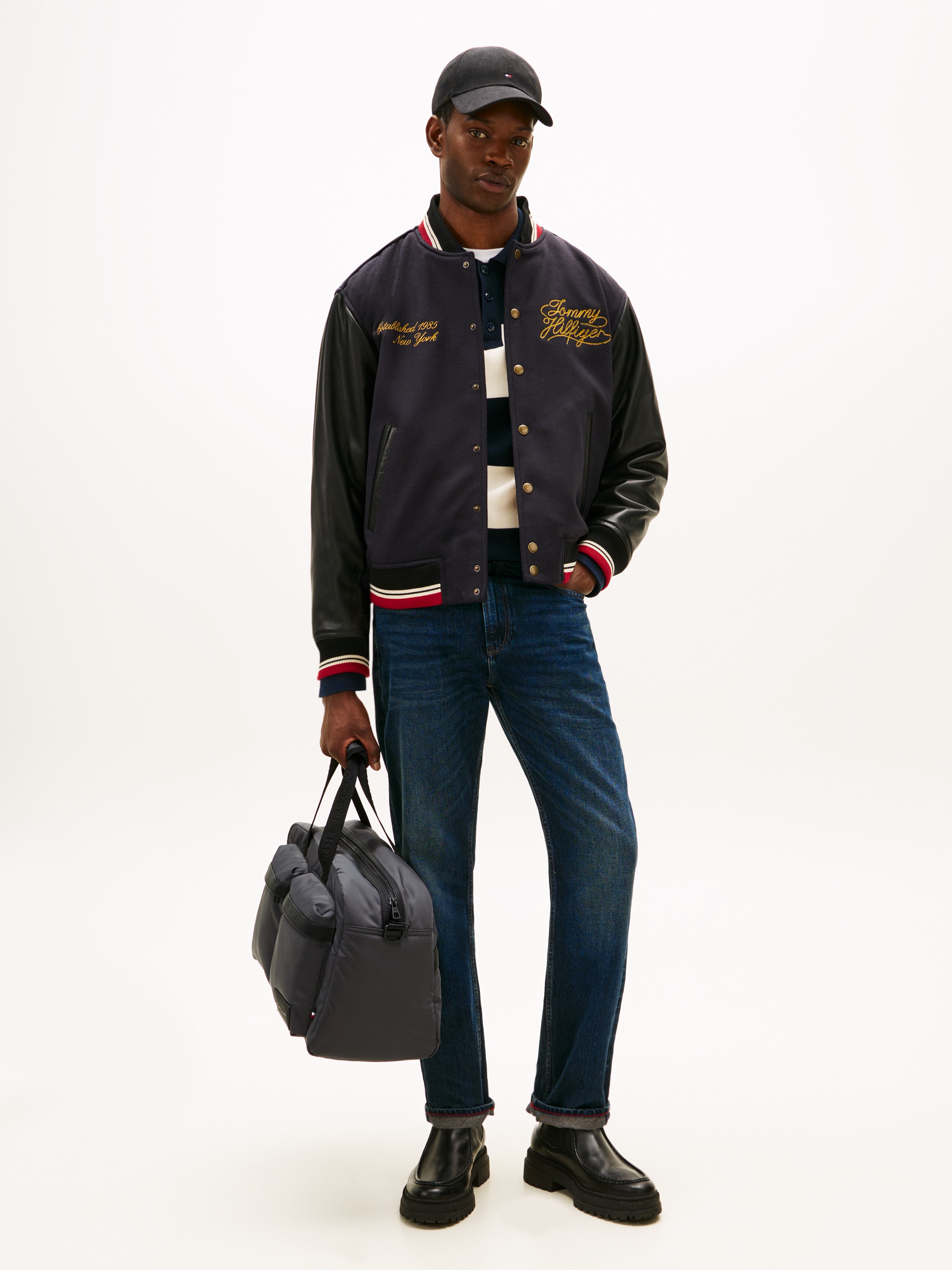 Tommy Hilfiger Weekender »TH REPREVE DUFFLE« sac bandoulière homme, sac de voyage, sac de vacances avec écusson logo
