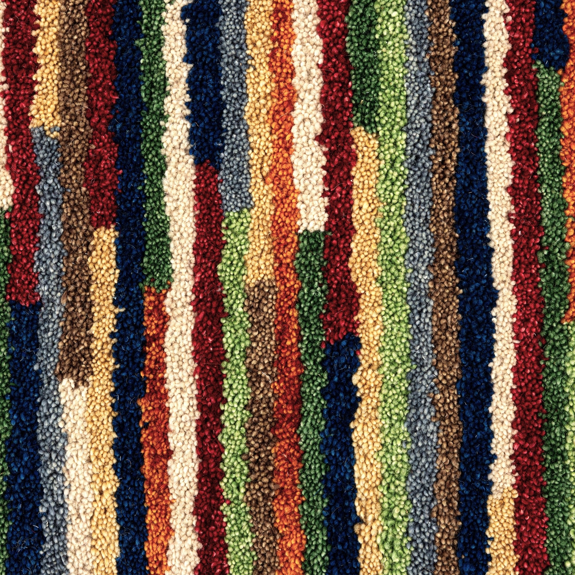 THEKO Tapis en laine »Gabbeh Multi, Handgefertigt, Teppich, meliert, reine Wolle,« Rectangulaire 15 mm Höhe Wohnzimmer, Schlafzimmer, Esszimmer