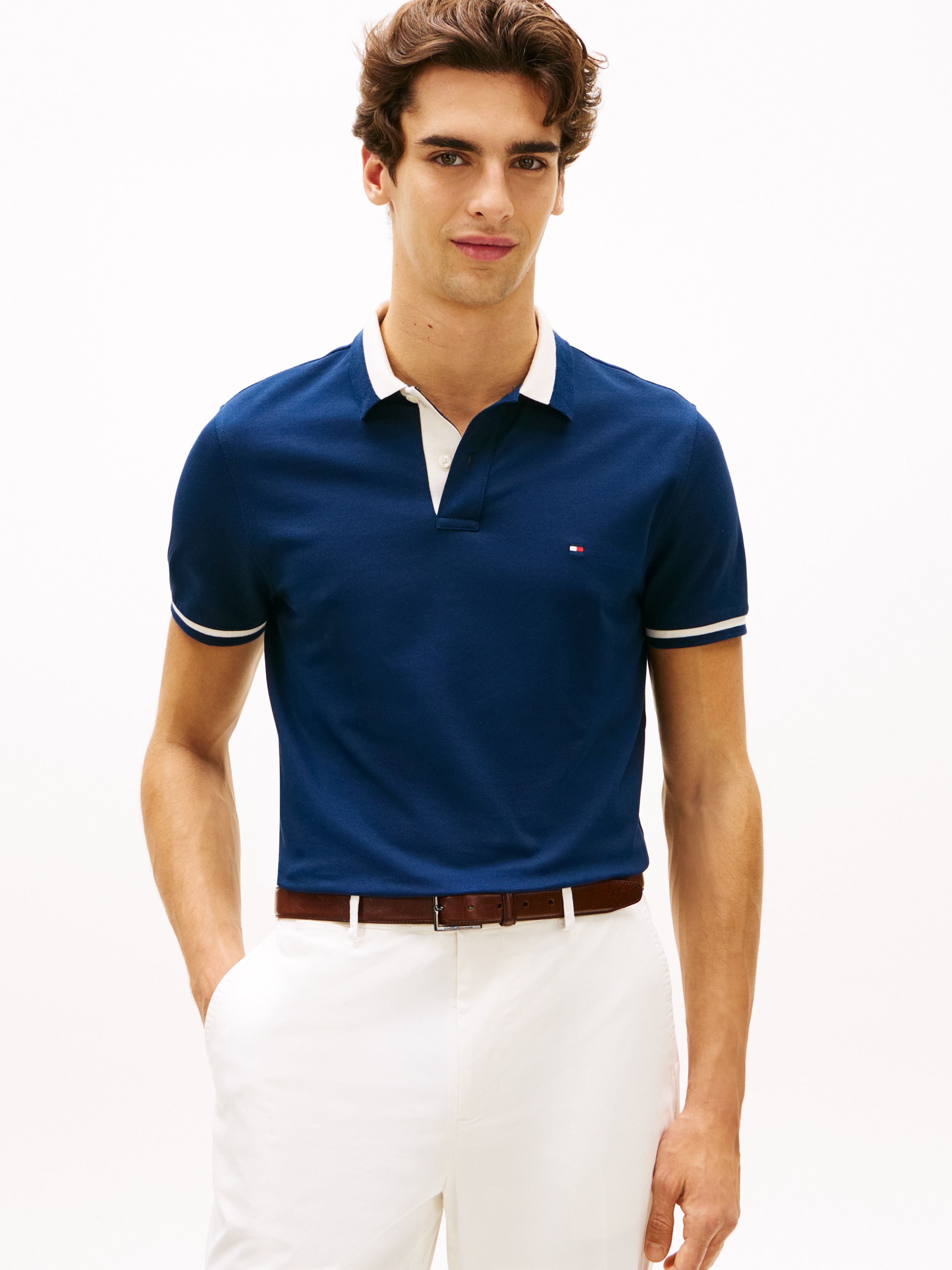 Tommy Hilfiger Polo »CONTRAST COLLAR BLOCK« Regular fit mit Polokragen