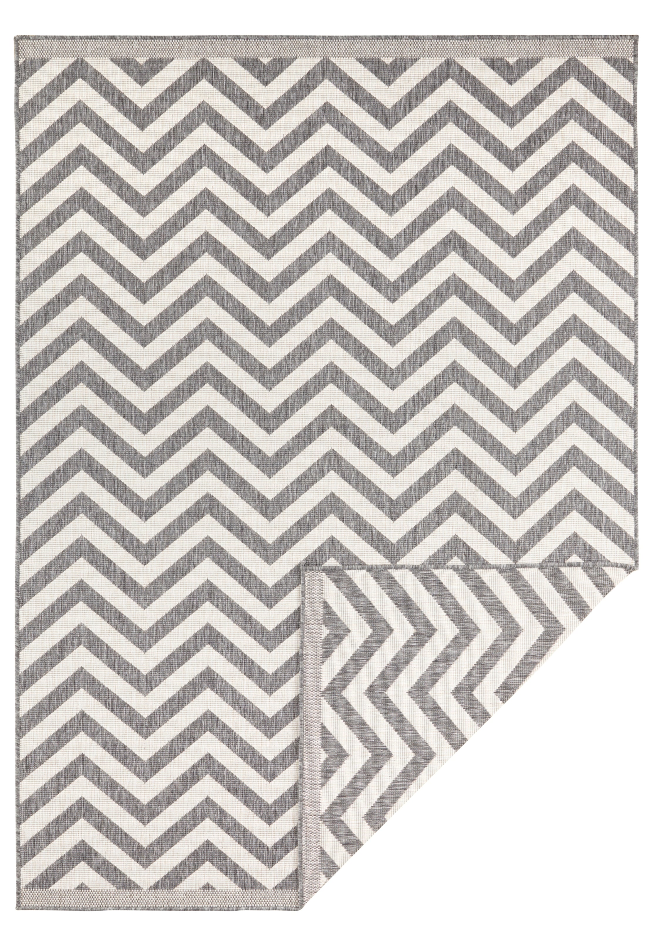 NORTHRUGS Tapis »Palma Wendeteppich« Rectangulaire 5 mm Höhe In-& Outdoor, Wetterfest, Balkon, Läufer, Wohnzimmer, Wasserfest