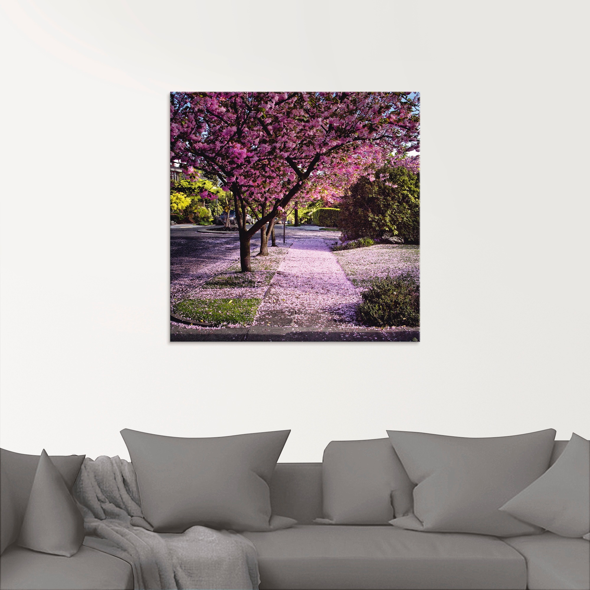 Artland Glasbild »Fallende Blütenblätter« Bäume 1 Stk. tlg. in verschiedenen Grössen