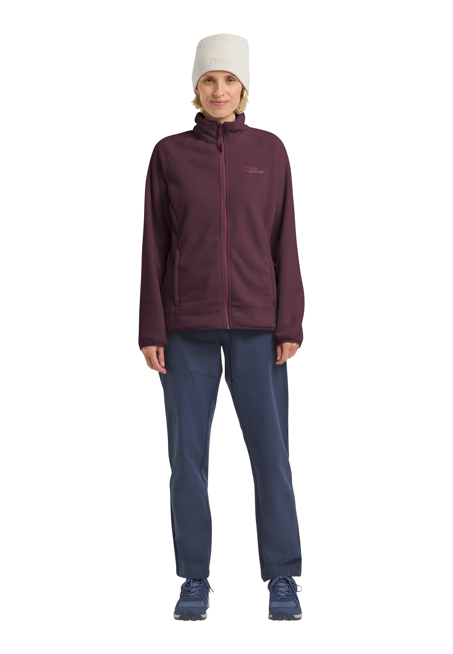 Jack Wolfskin Veste polaire »Moonrise« für Wandern und Trekking, aus recyceltem POLARTEC 200-Material