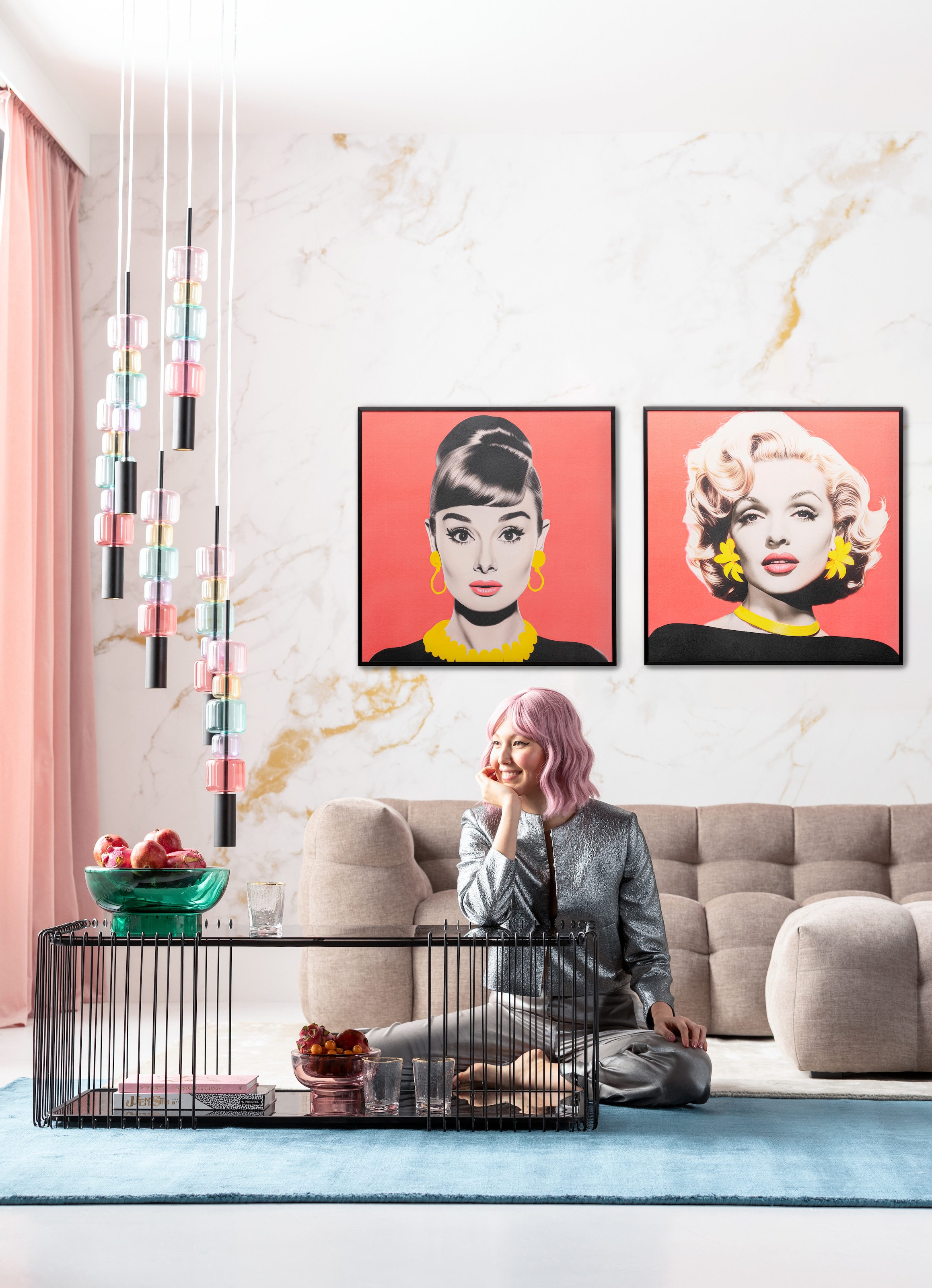 Kare Design Tableau avec cadre »Gerahmtes Bild Diva 60x60cm« 1,  motifs variés