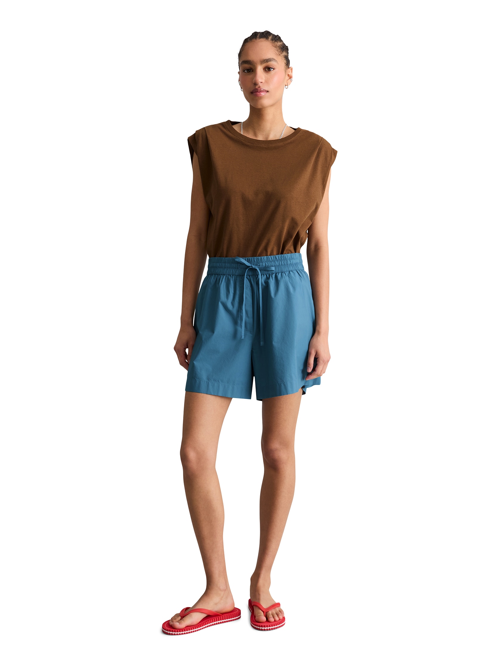 Marc O'Polo DENIM Shorts  relaxed aus Papertouch-Popeline