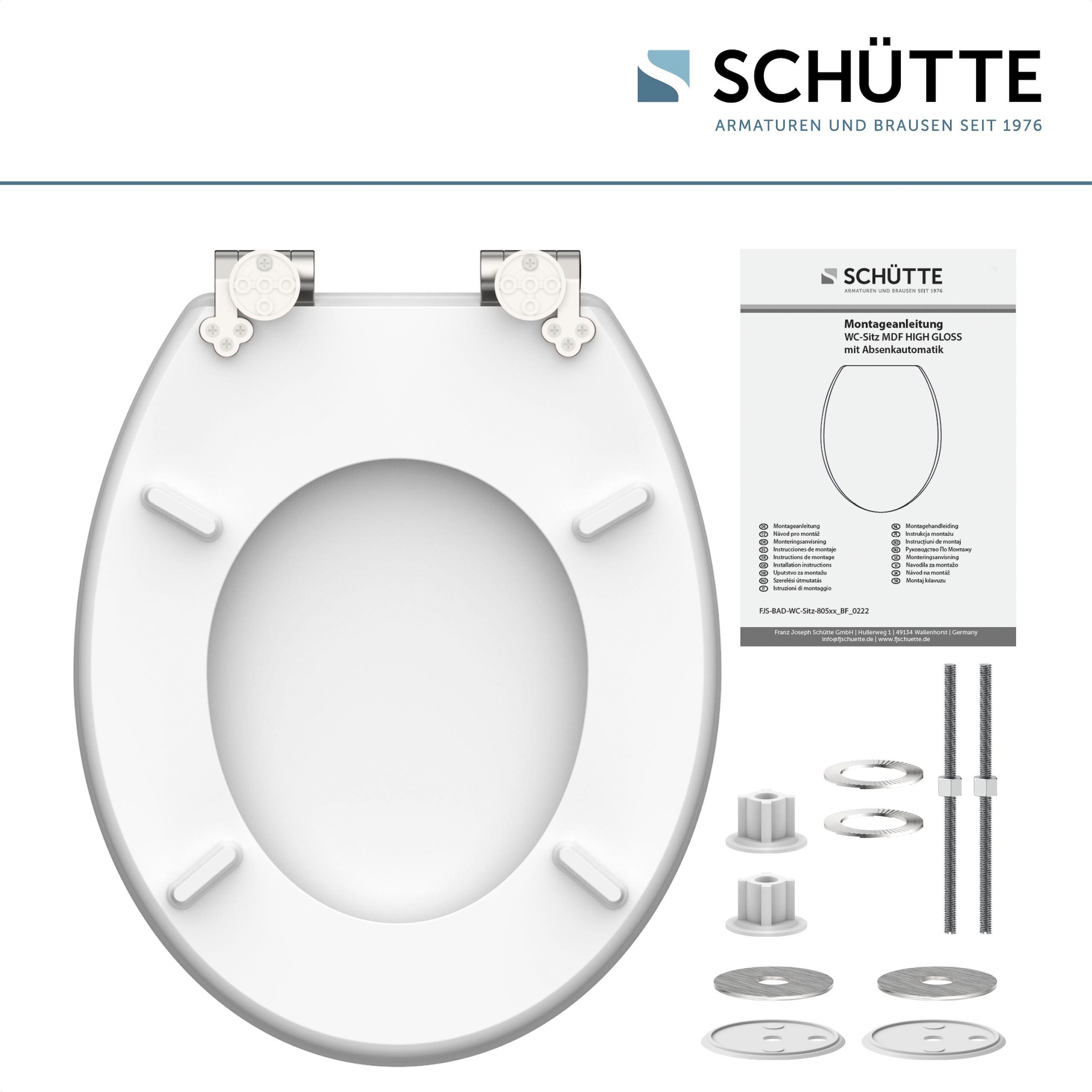Schütte WC-Sitz »POLAR LIGHTS« bruchsicher und kratzfest, Absenkautomatik, Standardmass
