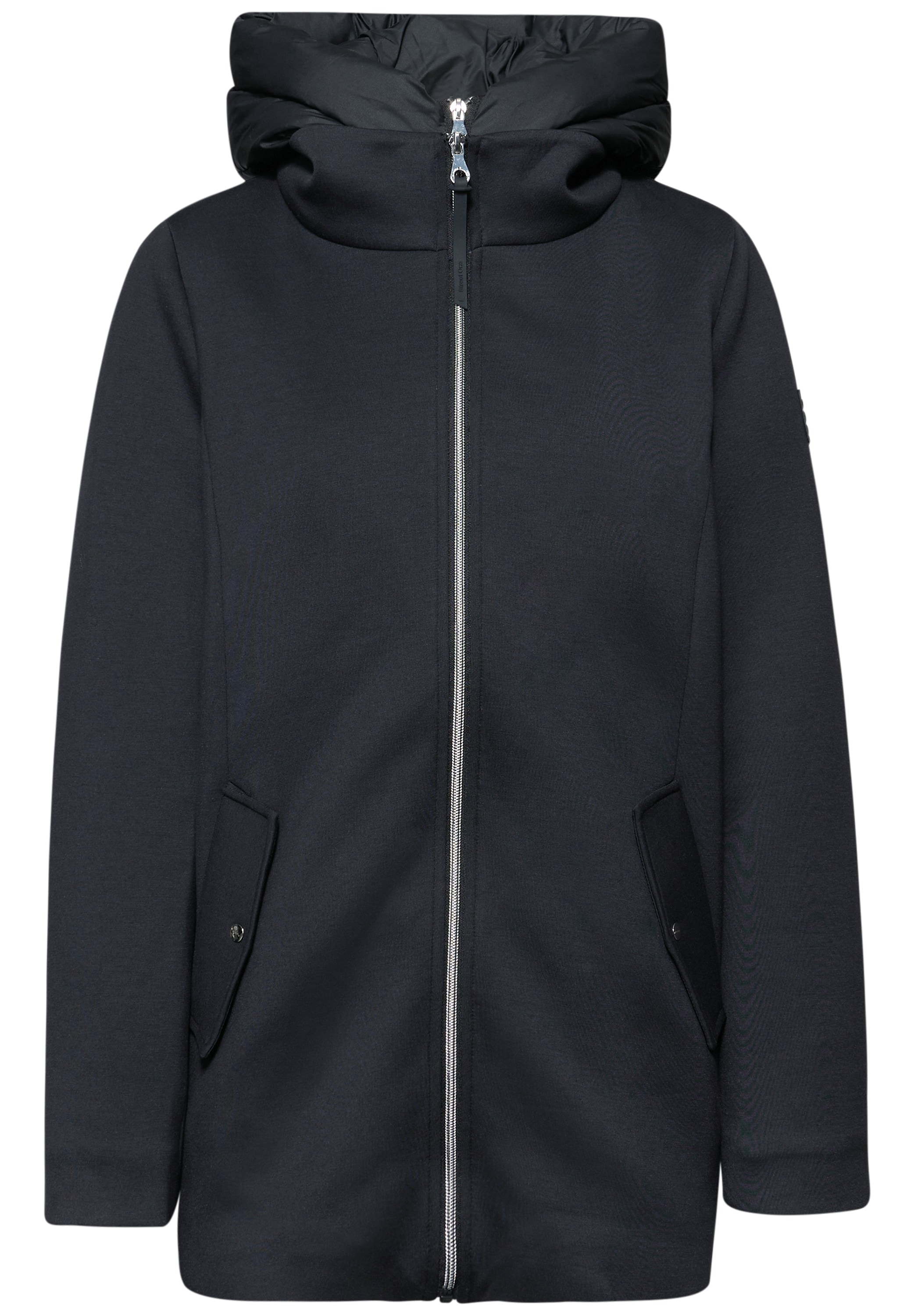 STREET ONE Veste longue mit Kapuze im Doppel-Layer-Look und mit Kapuze