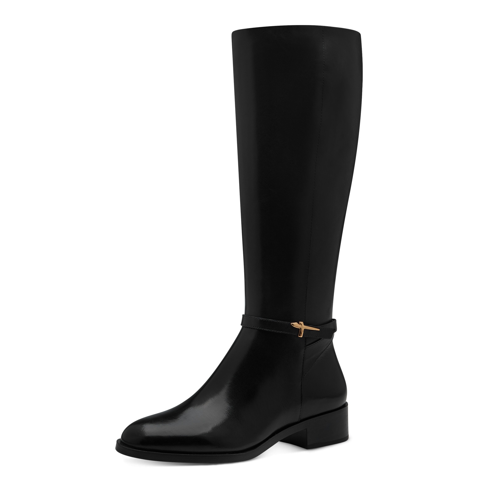 Tamaris Bottes  talon bloc, bottes hautes avec élément logo en T