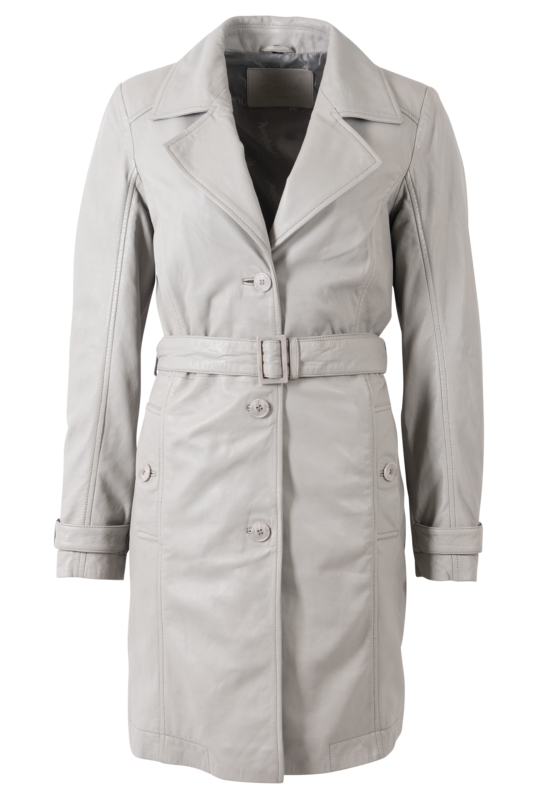 Mauritius Trenchcoat »MWLeoniz« aus Echtleder, mit Taillengürtel
