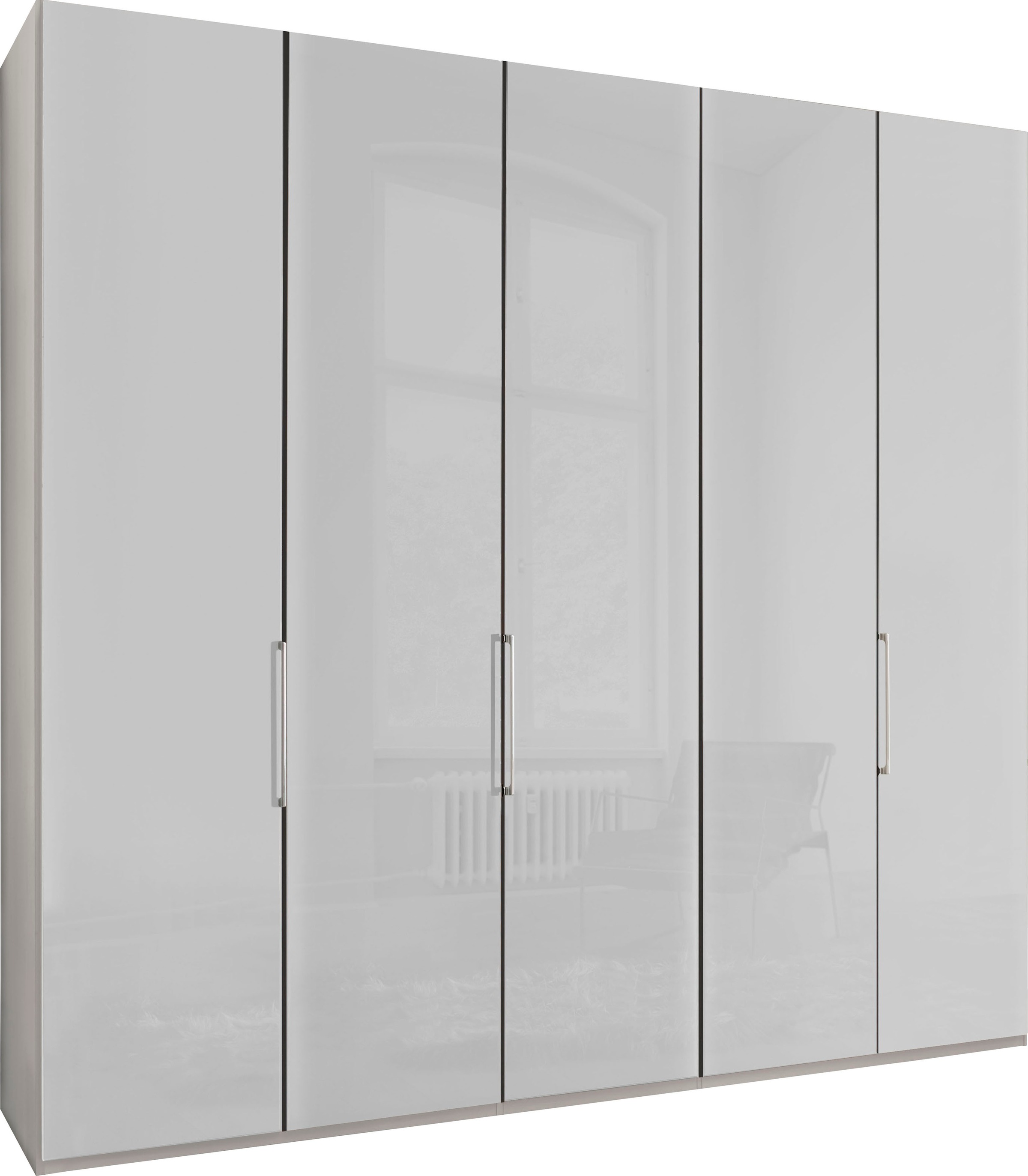 WIEMANN Falttürenschrank »Monaco« mit Glasfront sowie hochwertige Beschläge