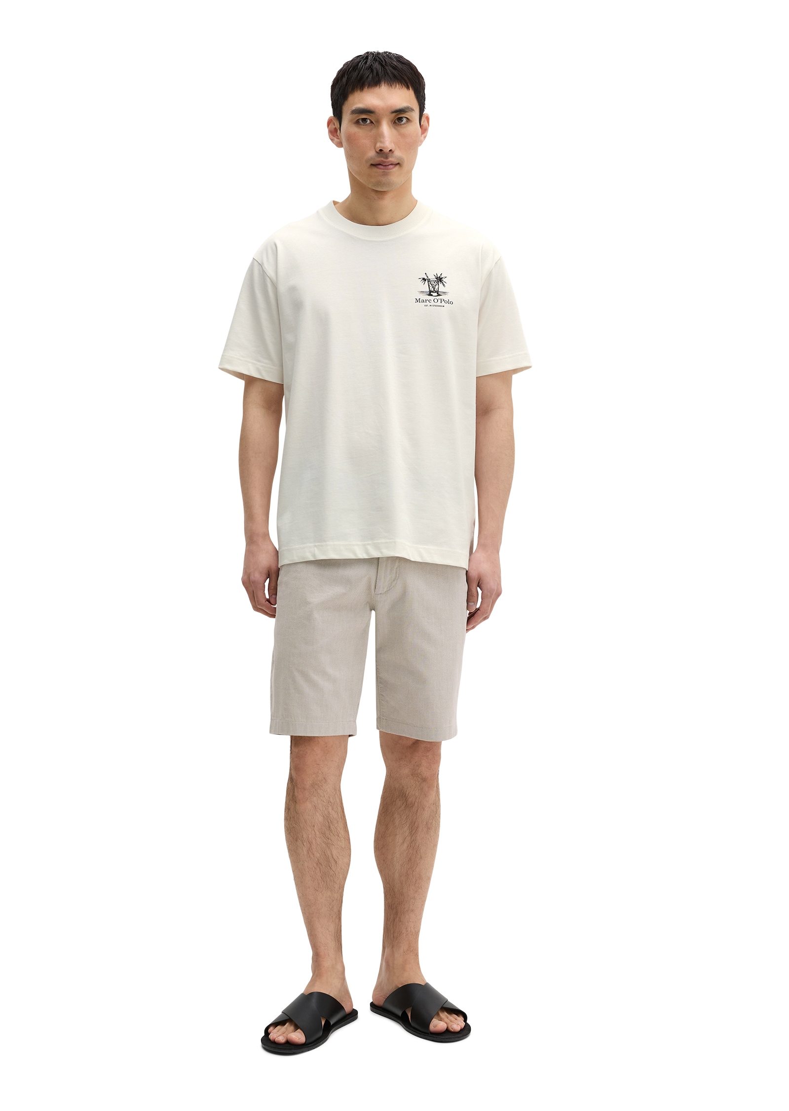 Marc O'Polo T-shirt ample avec imprimé estival dans le dos