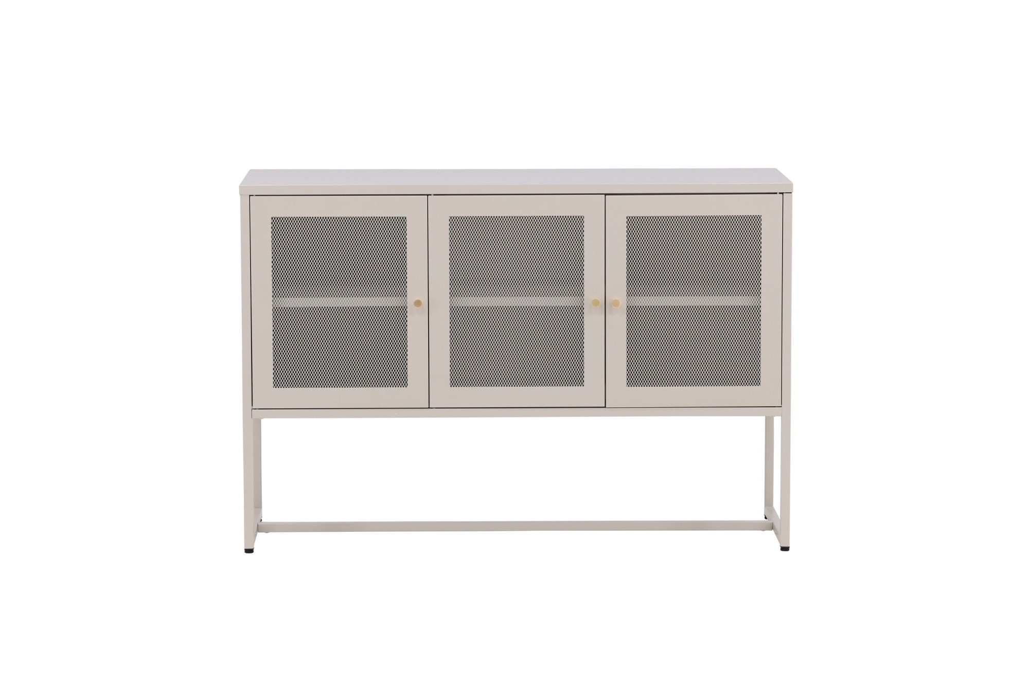Venture Home Sideboard »Malla, Sideboard mit Gittertüren, Industrial, Breite 120 cm« Anrichte, Pulverbeschichtung, hohe Beine, 2 Einlegeböden, modern