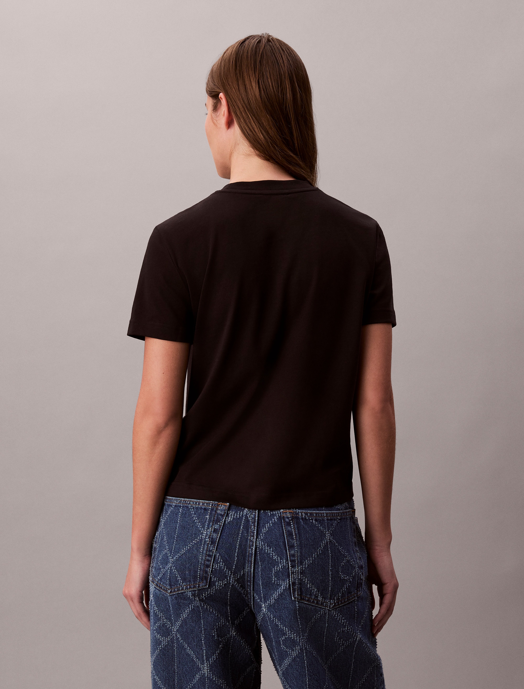 Calvin Klein Jeans T-shirt »SS FITTED SCRIPT CALVIN KLEIN TE« Mit Rundhalsausschnitt, regular fit