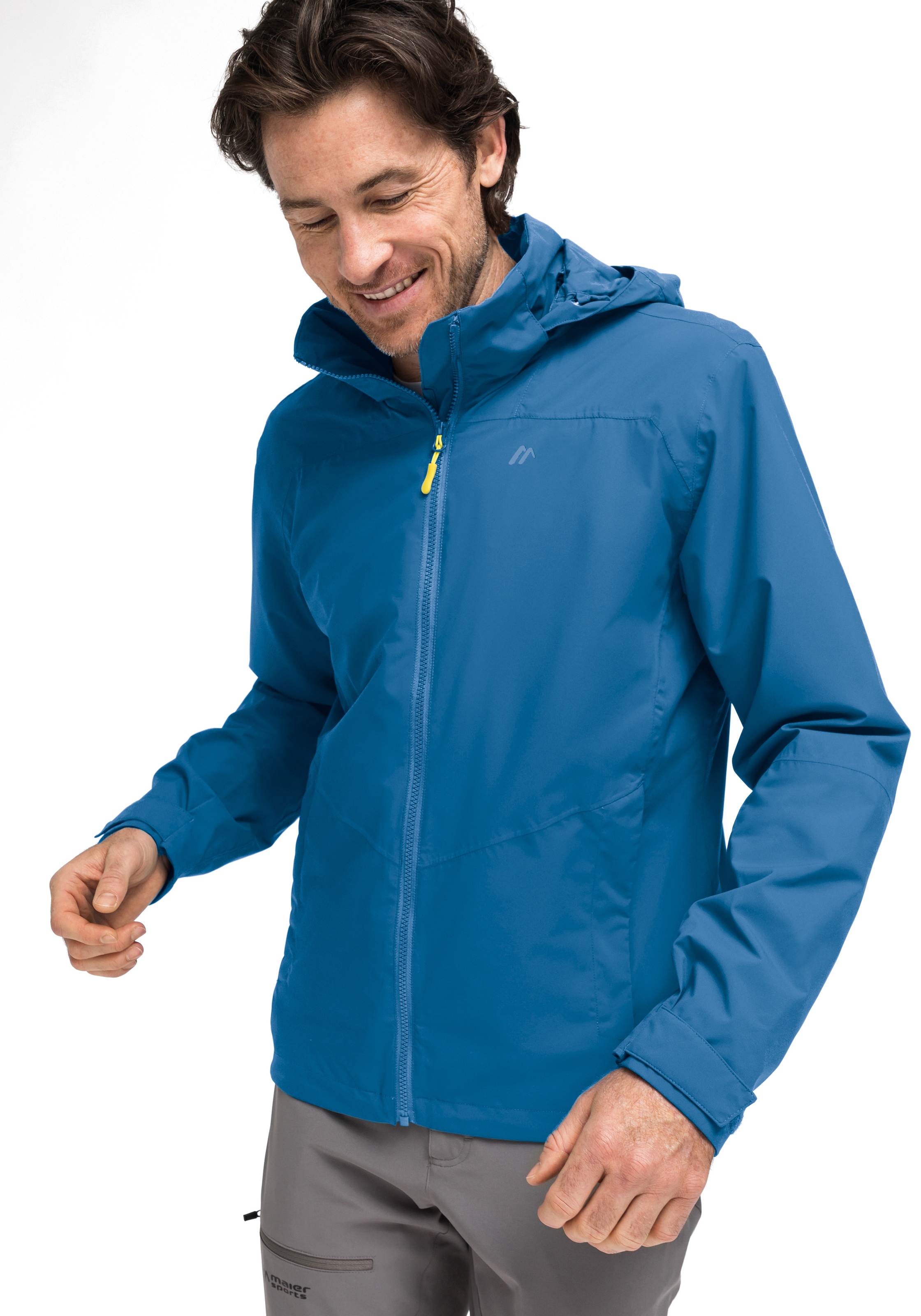 Maier Sports Veste de pluie »Metor rec M« Herren Jacke mit Kapuze, Windjacke wasserdicht atmungsaktiv, Reg. Fit