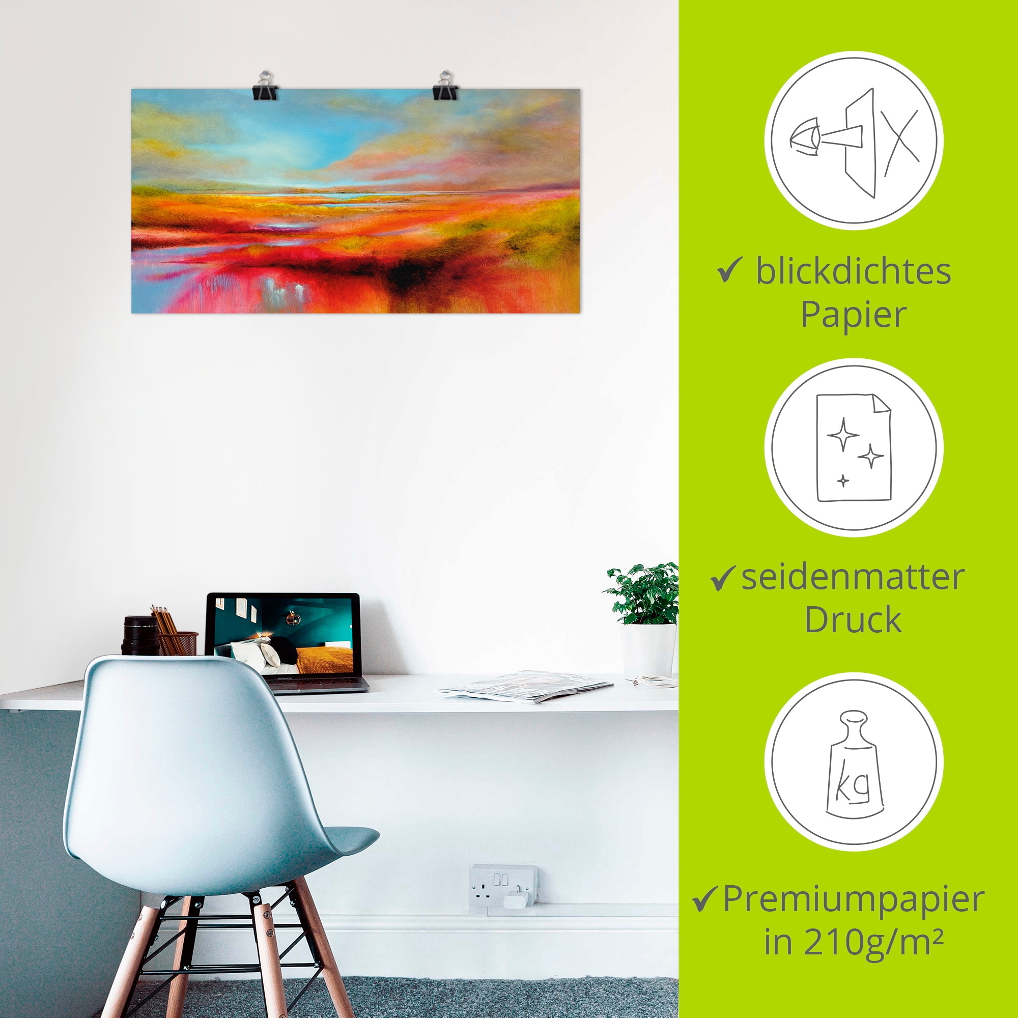 Artland Wandbild »Ein perfekter Tag« Bilder vom Sonnenuntergang & -aufgang 1 Stk. tlg. als Leinwandbild, Poster in verschied. Grössen