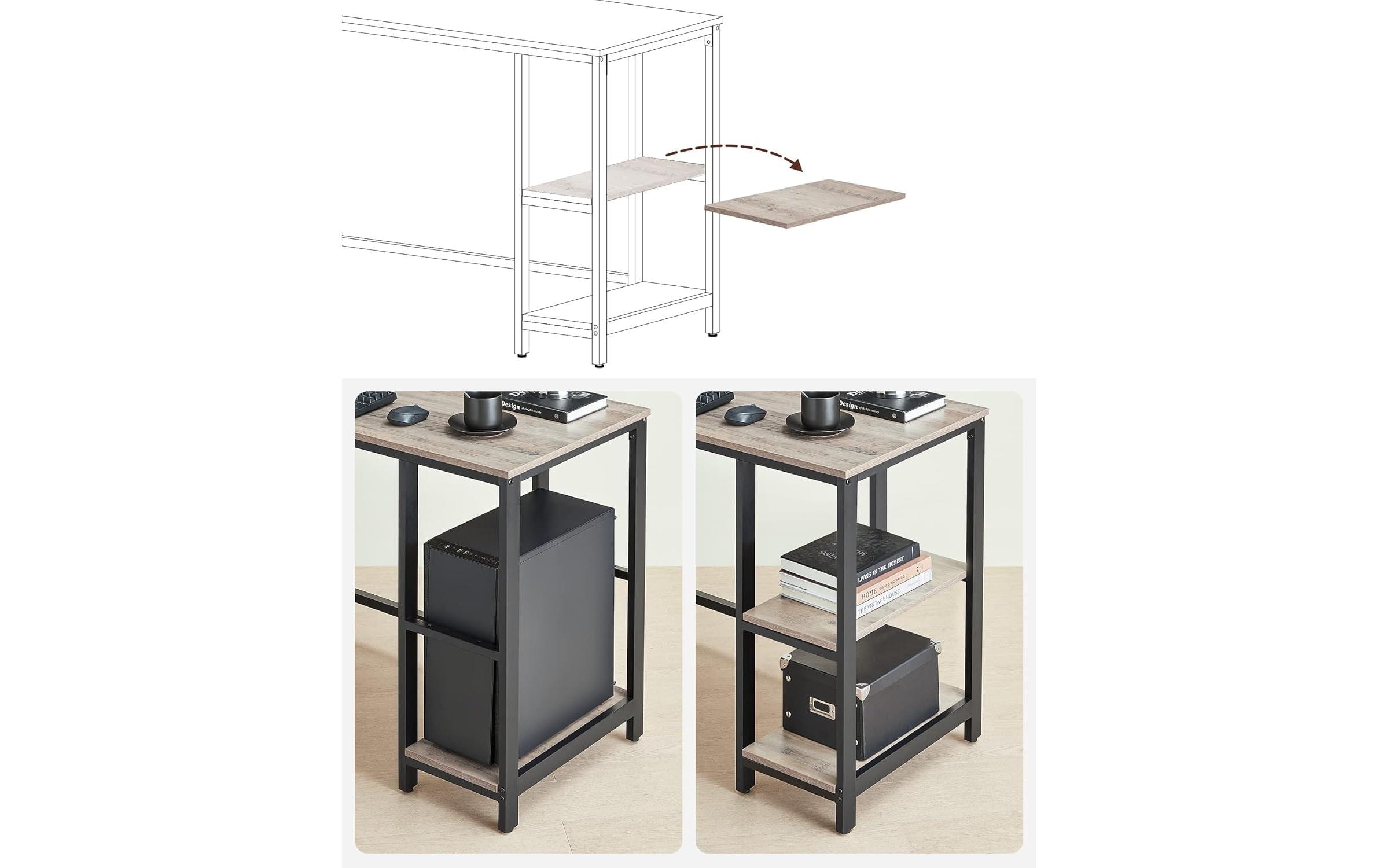 VASAGLE Schreibtisch »Greige 138 cm«