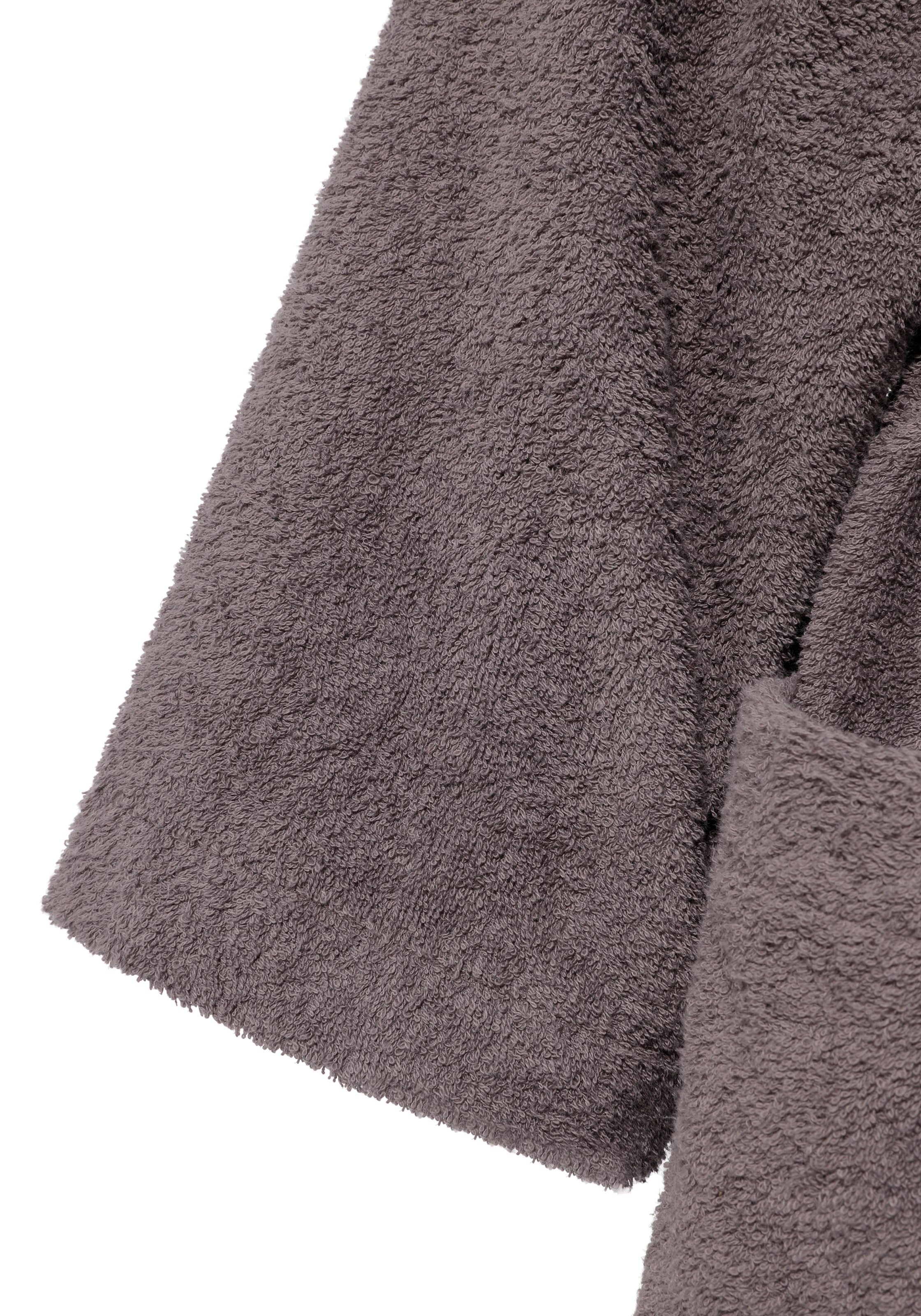 KangaROOS Unisex-Bademantel »Cassidy, für Damen & Herren, Standardlänge & Überlänge« 1 Stk. tlg., mit Taschen, Männer und Frauen, Baumwolle, Reise, Hotel, Sauna, S-3XL