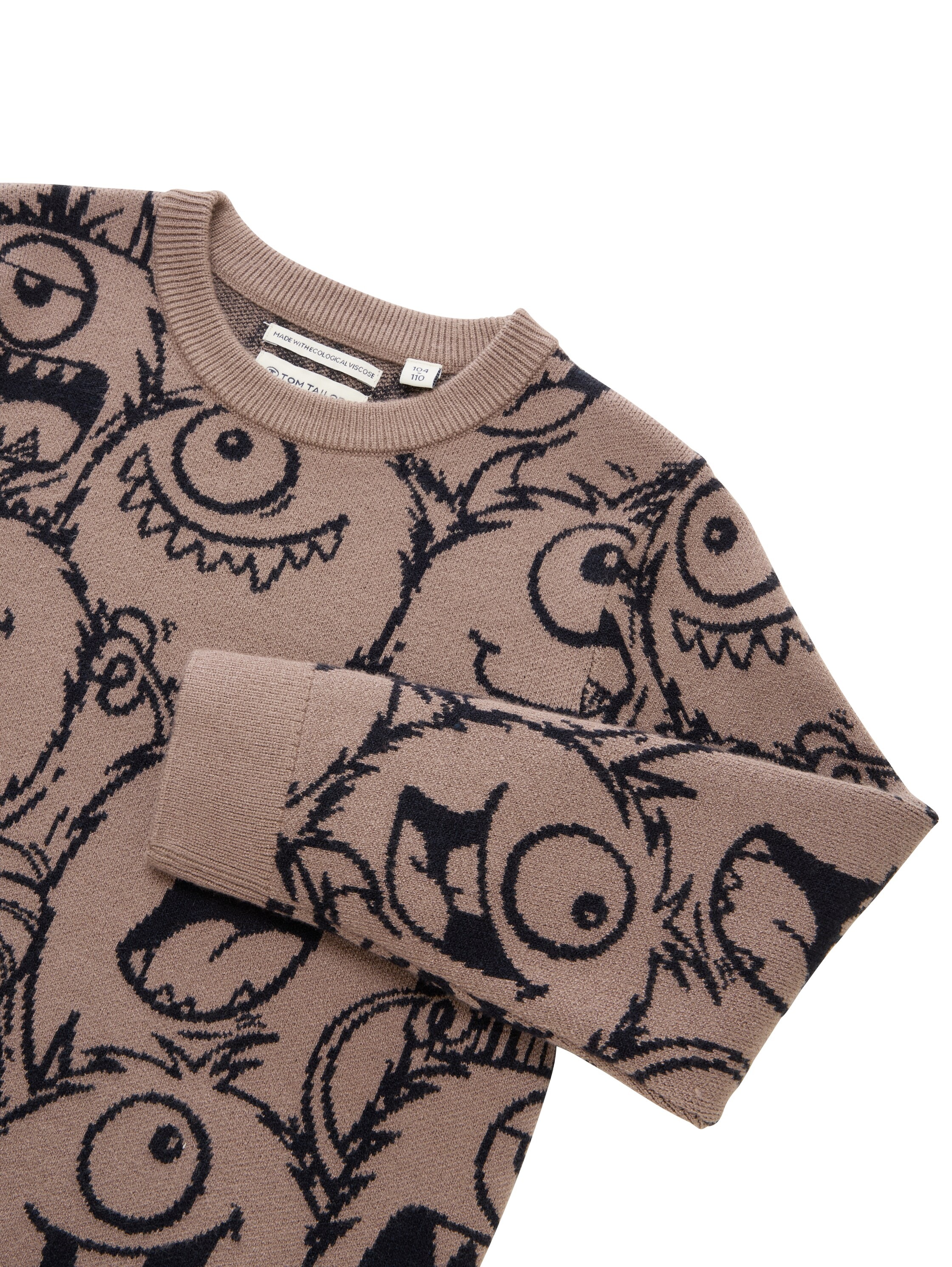 TOM TAILOR Strickpullover bedruckt, für Boys