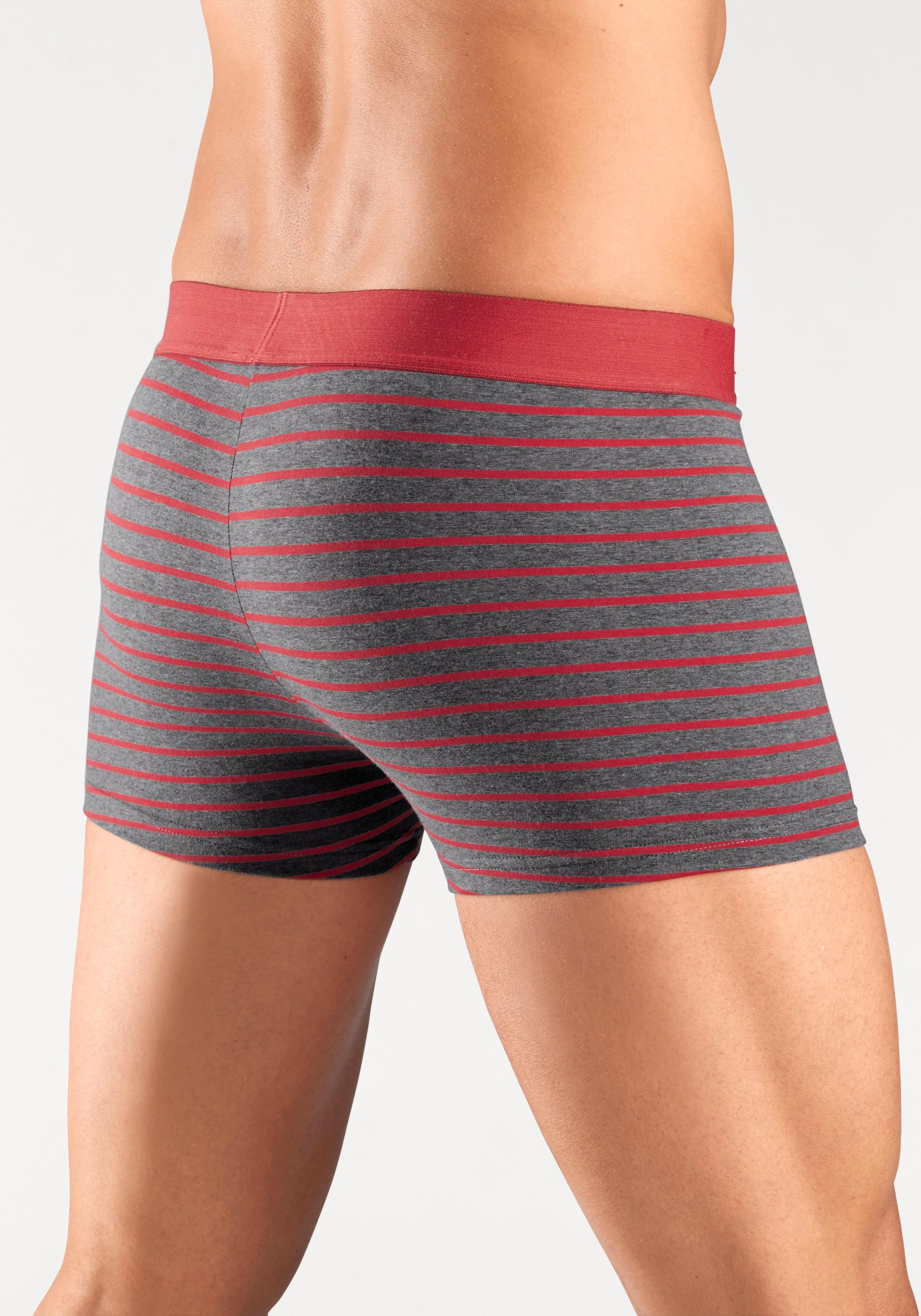 s.Oliver Boxer »Boxershorts für Herren« Packung, 4 Stk. tlg., mit kontrastfarbenem Webbund