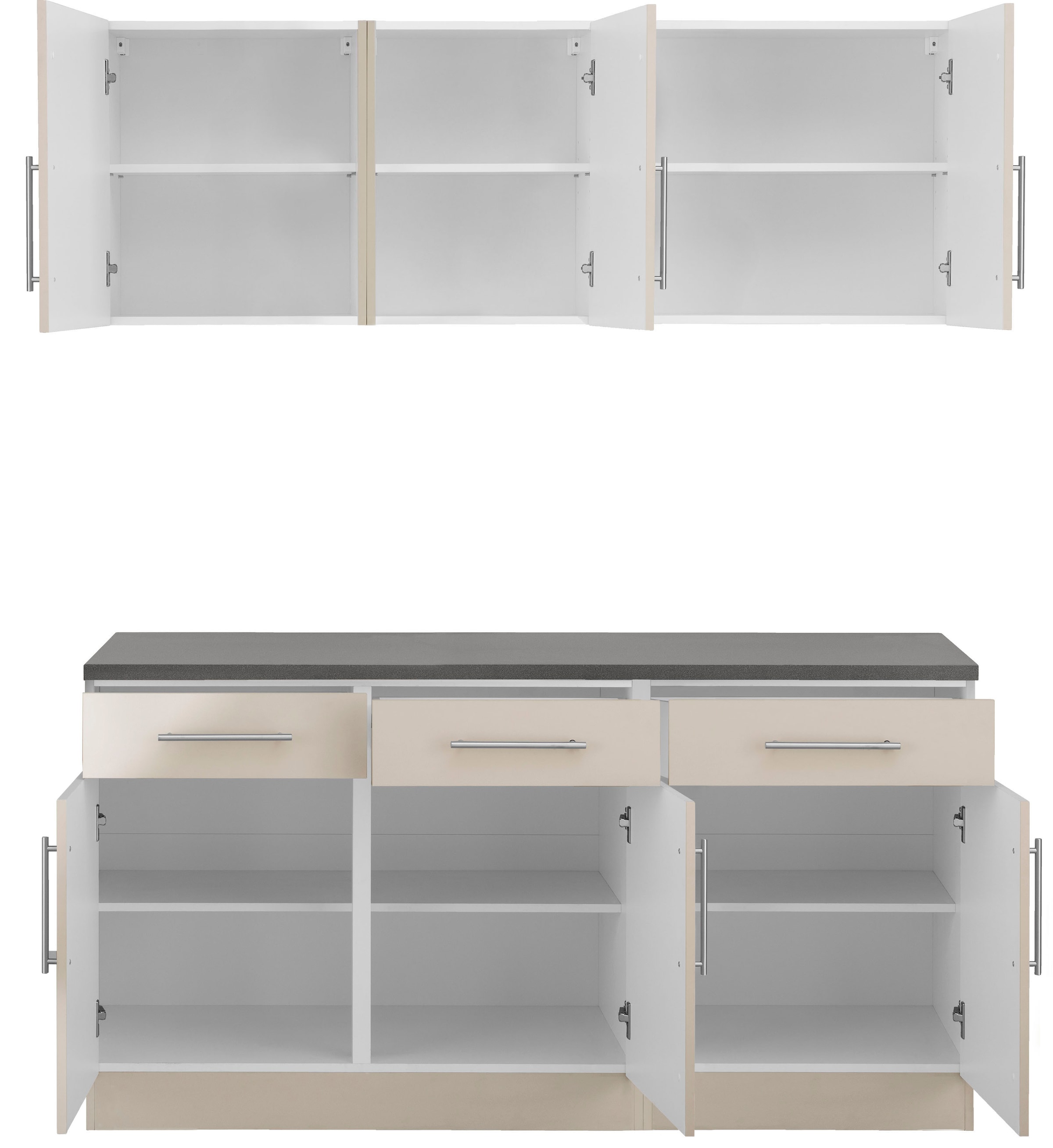 wiho Küchen Pantryküche »"Cali"« ohne E-Geräte, Breite 160 cm