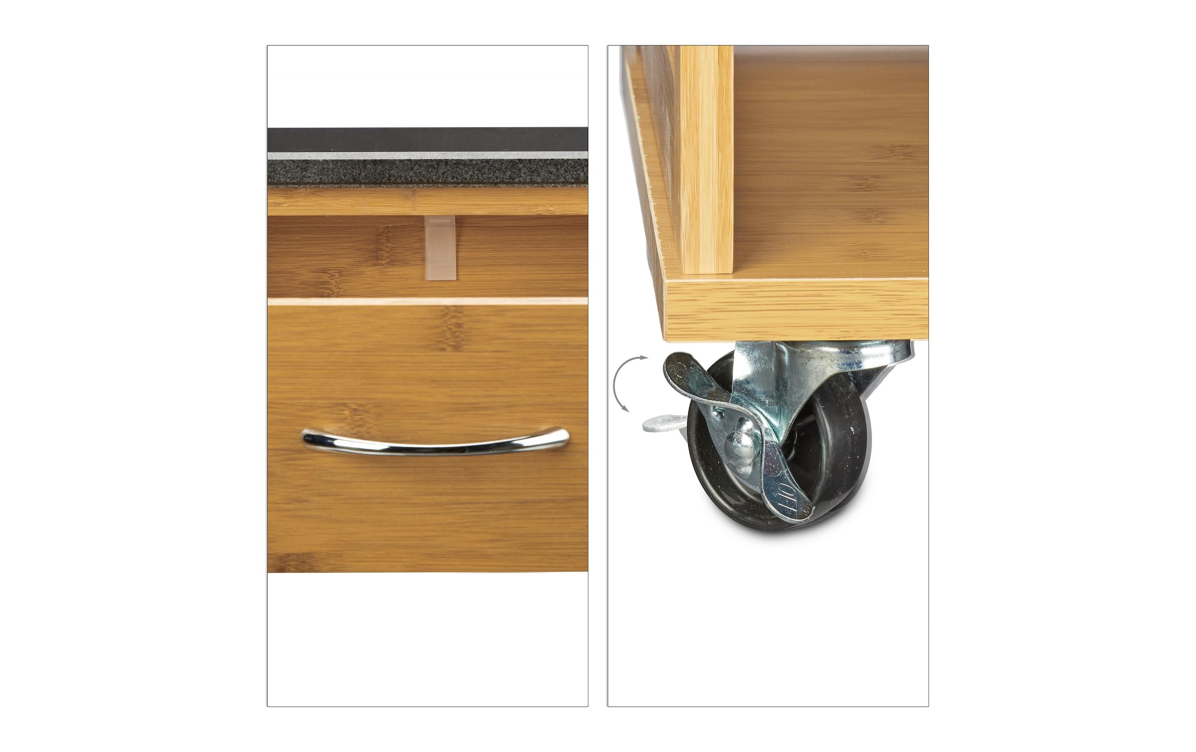 relaxdays Küchenwagen »Küchentrolley Alfred mit Stauraum«