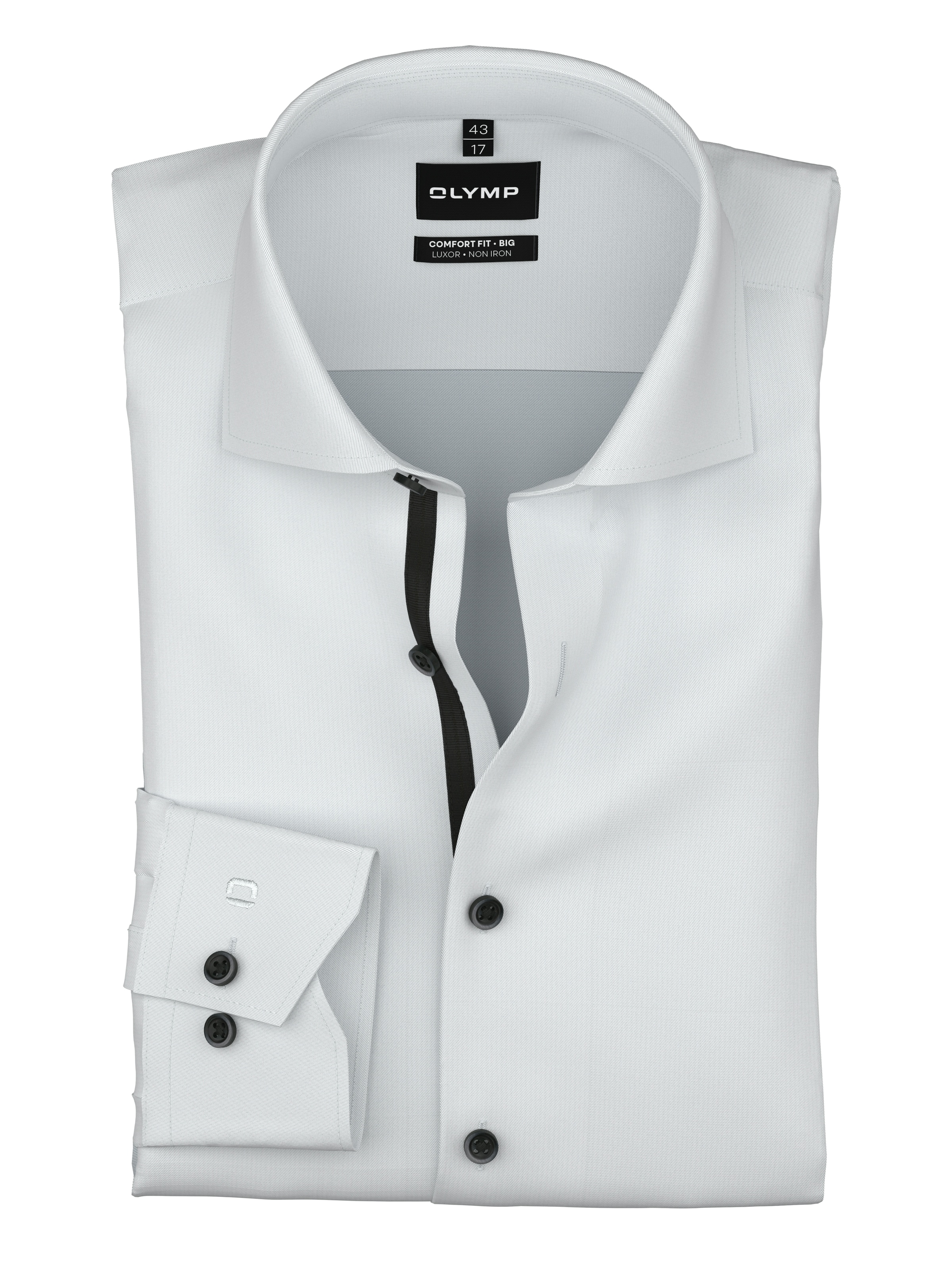 OLYMP Chemise à manches longues Businesshemd, Big & Tall, unifarben, New Kentkragen